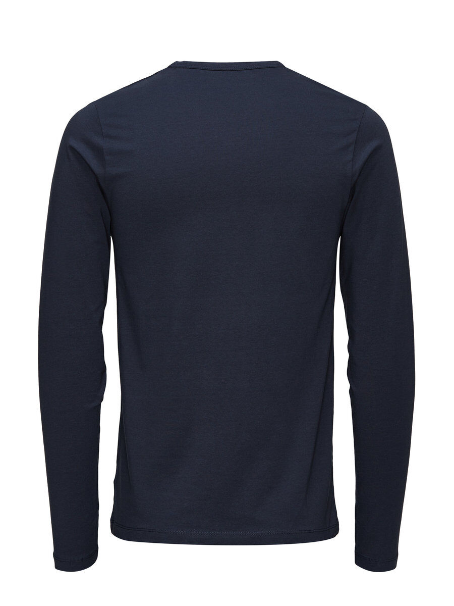 Jack & Jones Basic O-neck Langarm-t-shirt 2XL Navy Blue günstig online kaufen
