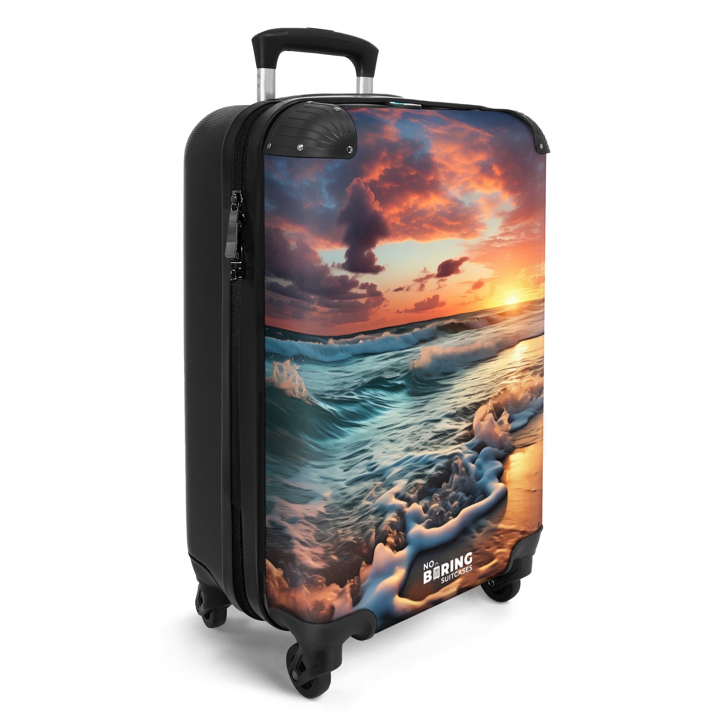 NoBoringSuitcases.com© Hartschalen-Trolley Gewelltes Meer bei Sonnenunterga günstig online kaufen