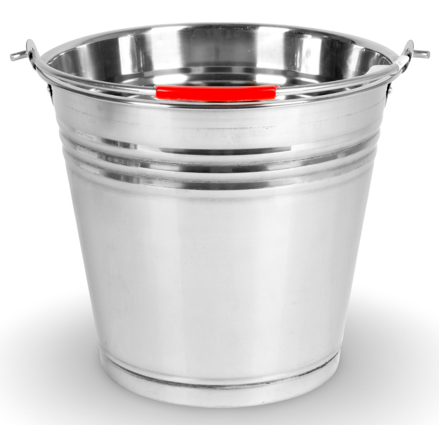 BURI Blumenbank Edelstahleimer 12 Liter Metalleimer günstig online kaufen