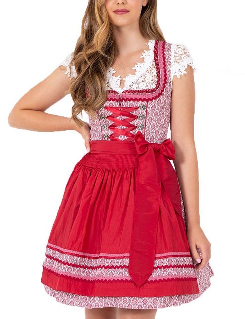 Krüger Madl Dirndl Krüger MADL Damen Dirndl 'Zea' 046375, Bordeaux R günstig online kaufen