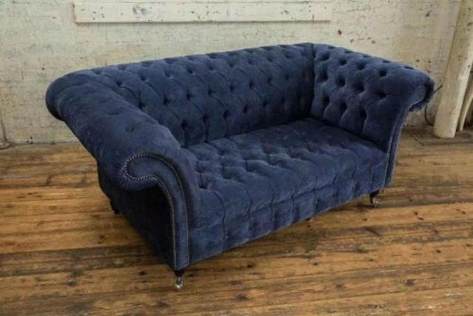 JVmoebel Sofa Chesterfield Textil Design Wohnzimmer Couch Sofa 2 Sitz günstig online kaufen
