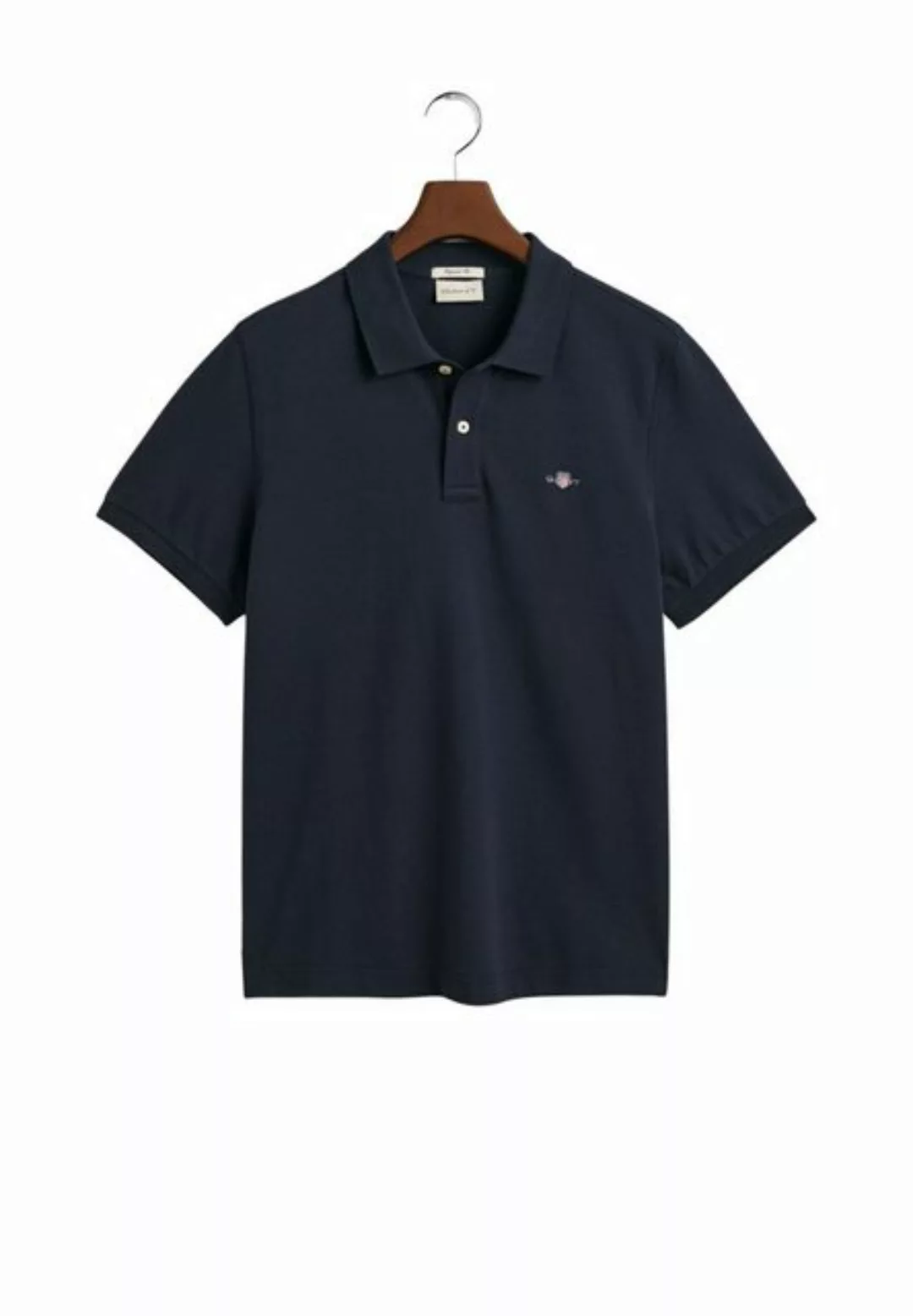 Gant Contrast Piqué Poloshirt Navy - Größe XL günstig online kaufen