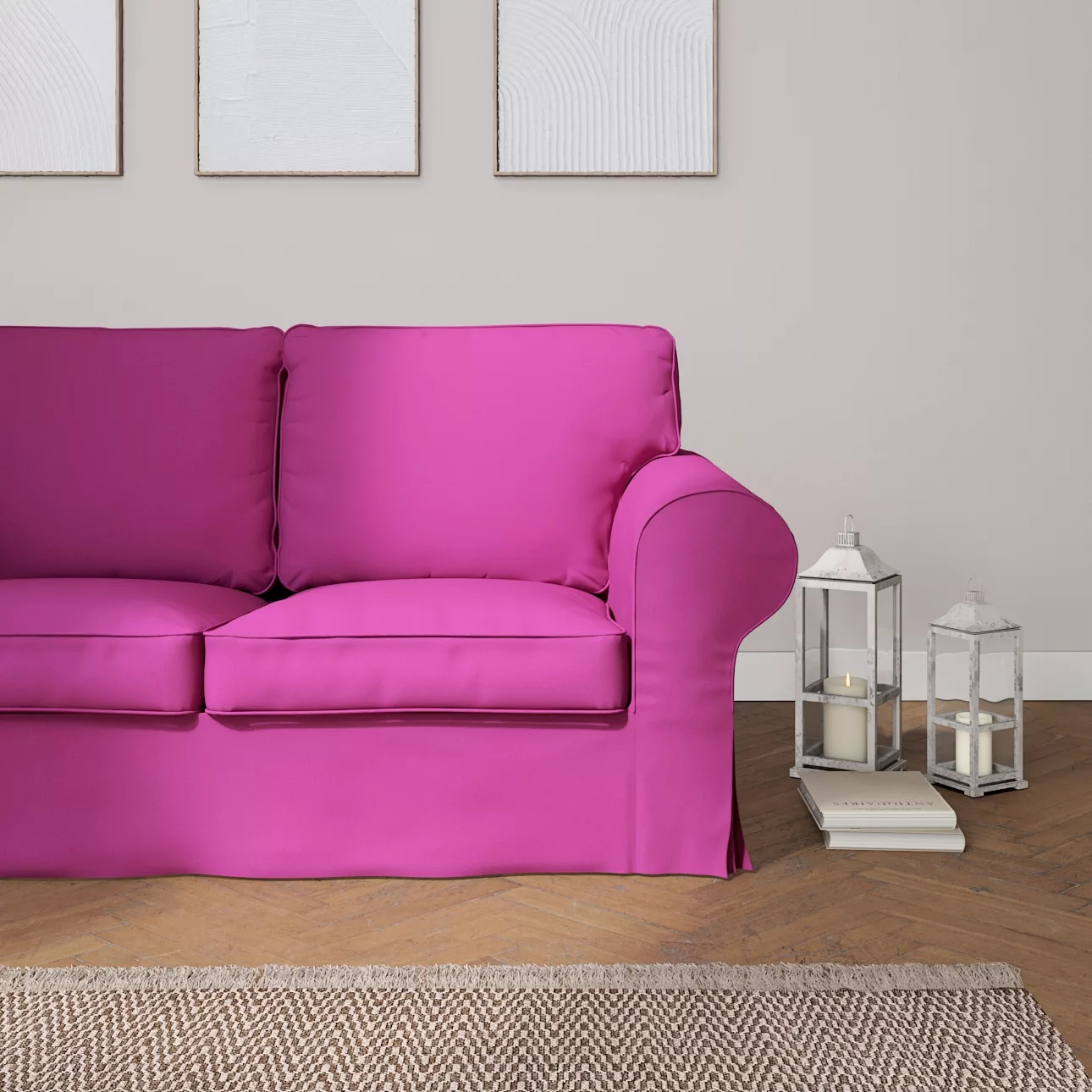 Bezug für Ektorp 2-Sitzer Schlafsofa ALTES Modell, amarant, Sofabezug Ektor günstig online kaufen