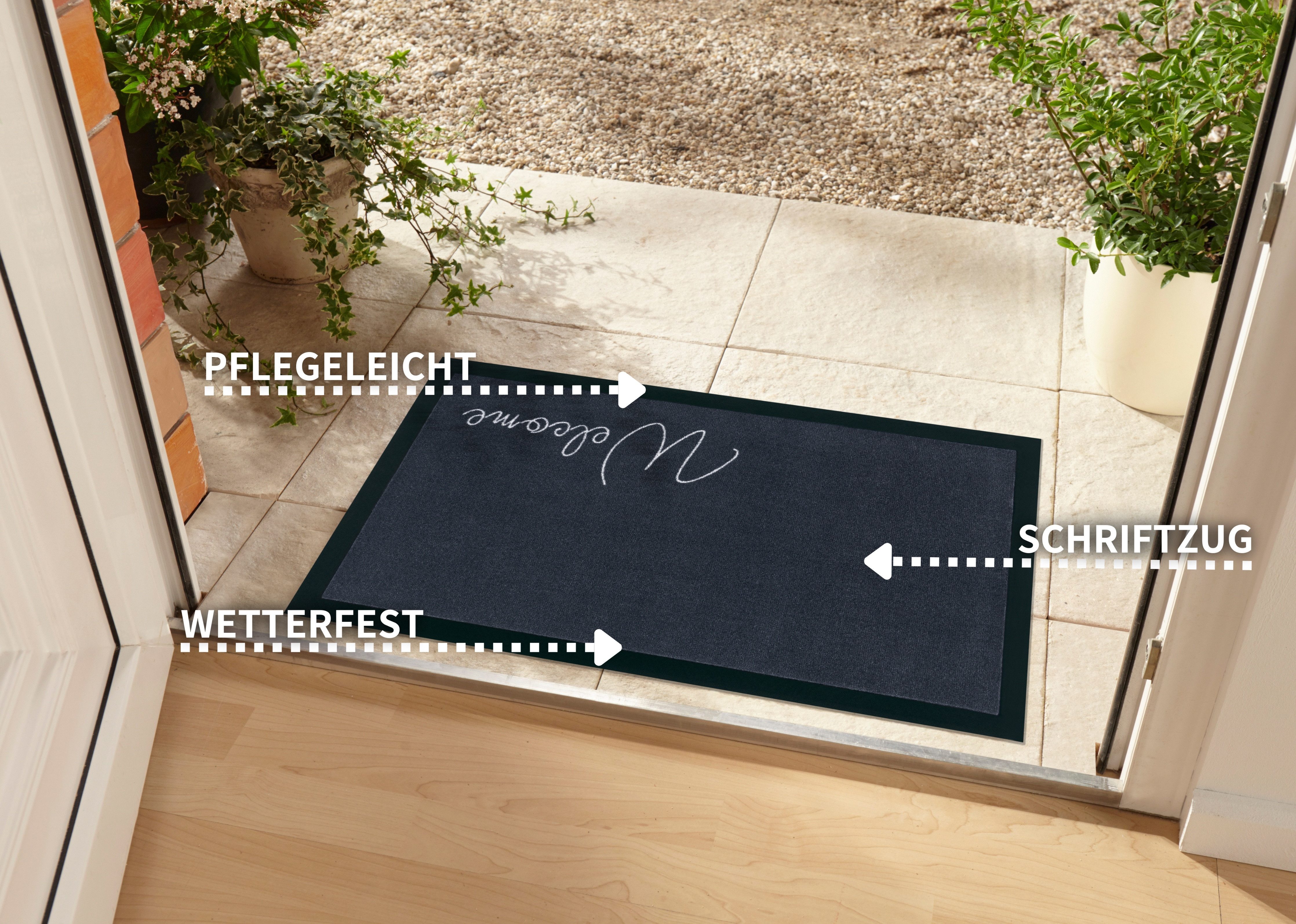 HANSE Home Fußmatte Welcome, rechteckig, Höhe: günstig online kaufen