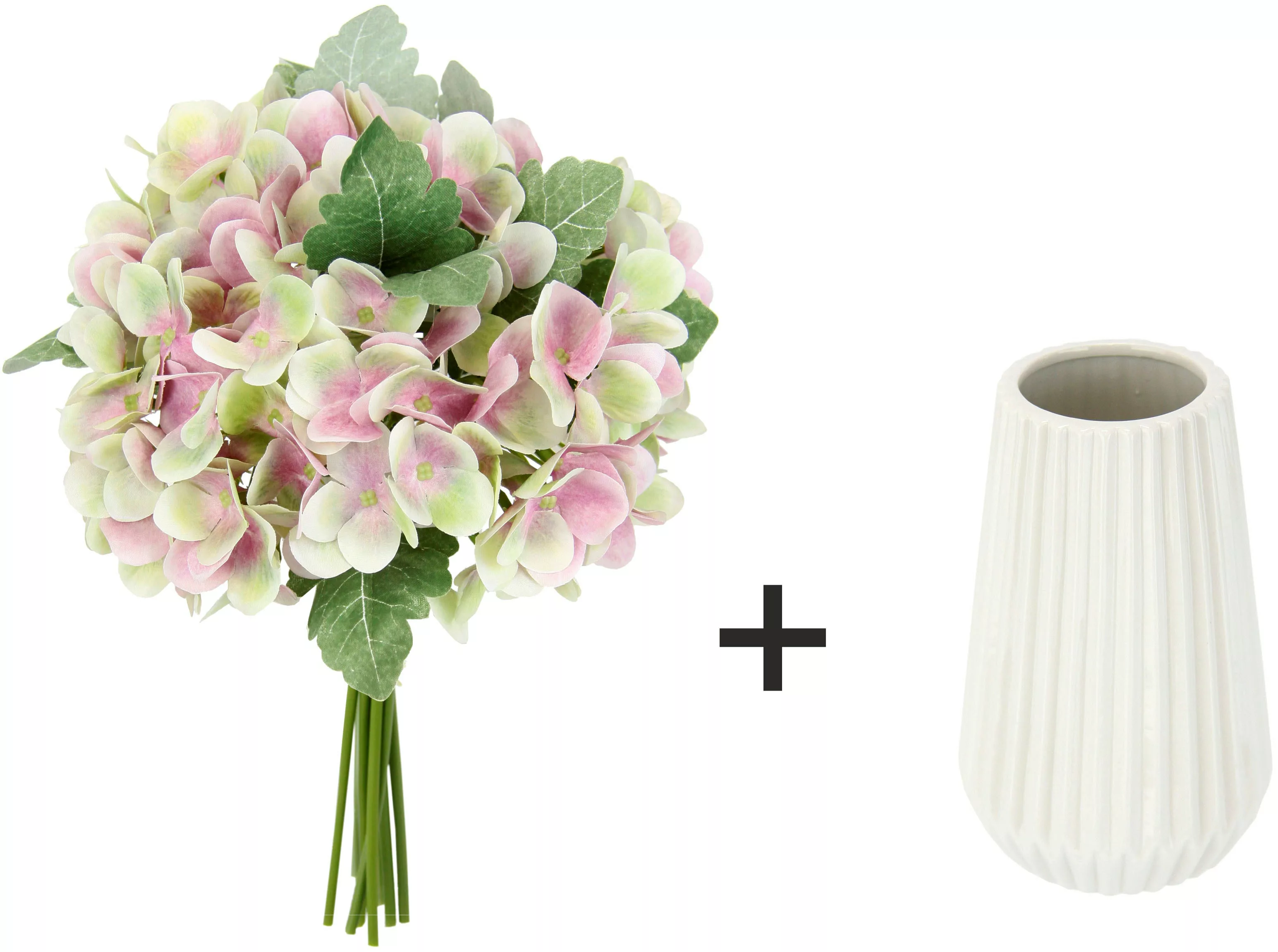 I.GE.A. Kunstblume "Künstlicher Blumenstrauß Bouquet Hochzeitsdeko Tischdek günstig online kaufen