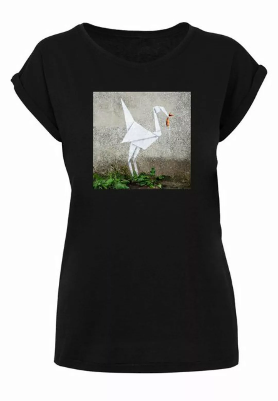 Merchcode T-Shirt Merchcode Damen Ladies Origami Bird T-Shirt (1-tlg) günstig online kaufen
