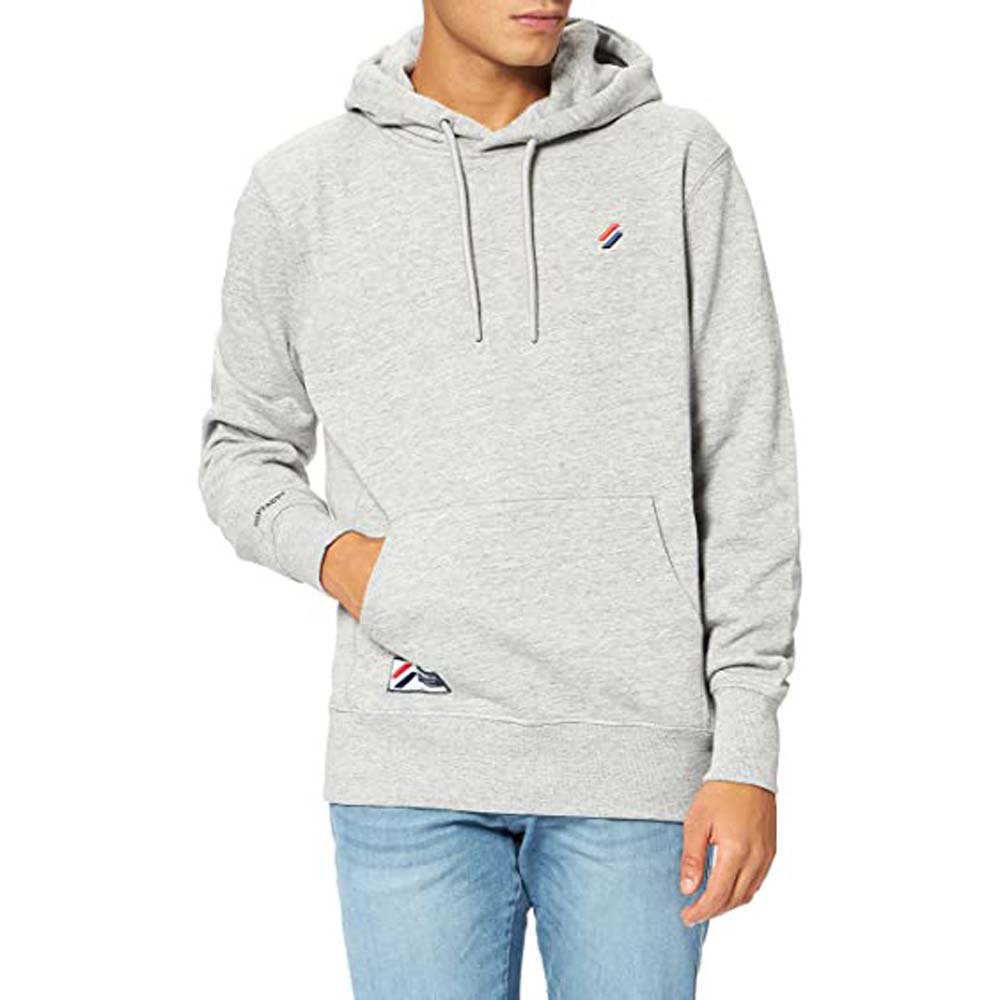 Superdry Code Essential Kapuzenpullover S Grey Slub Grindle günstig online kaufen