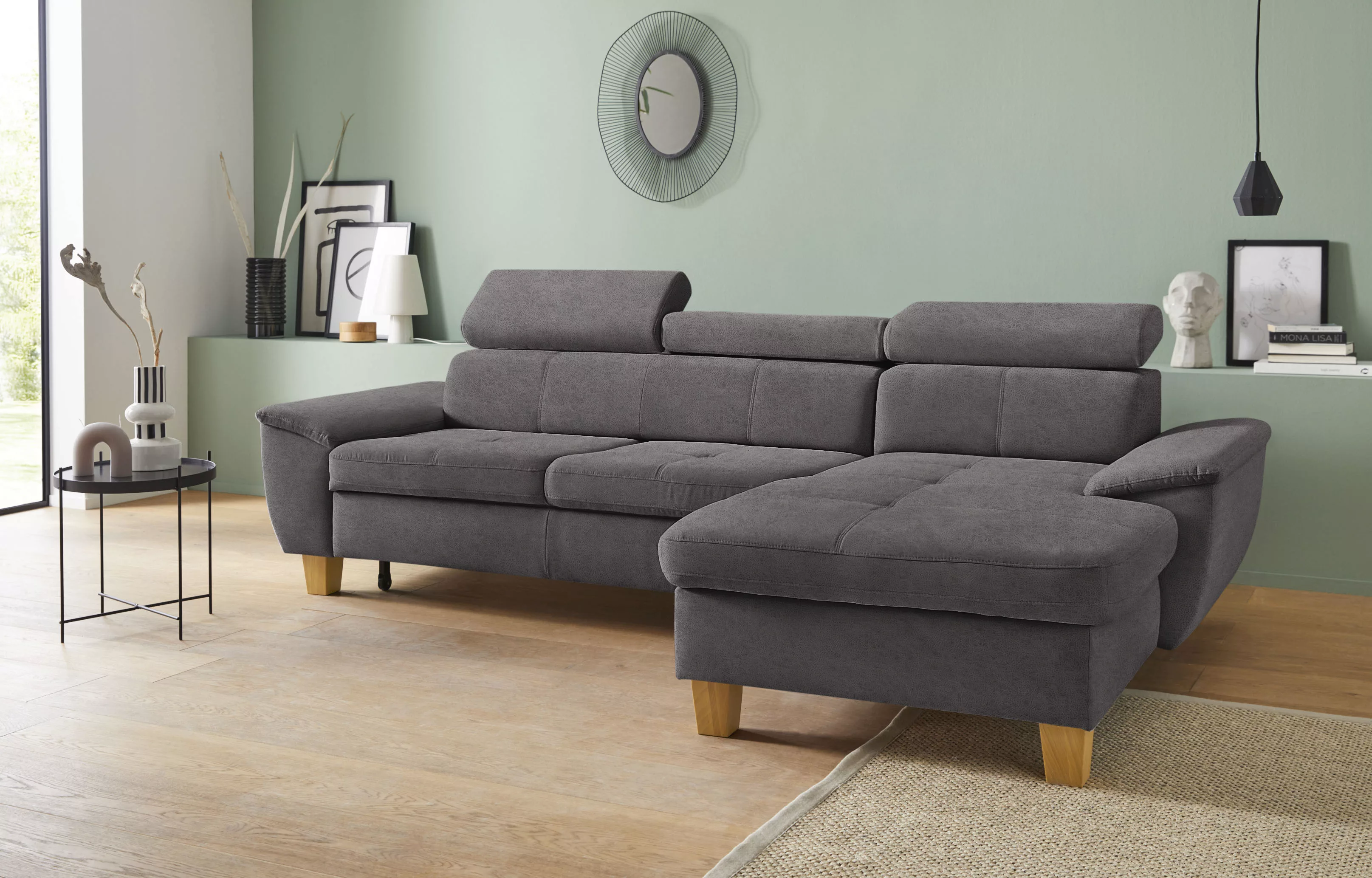 exxpo - sofa fashion Ecksofa "Enya, aufwendige Detailverarbeitung, hoher Si günstig online kaufen