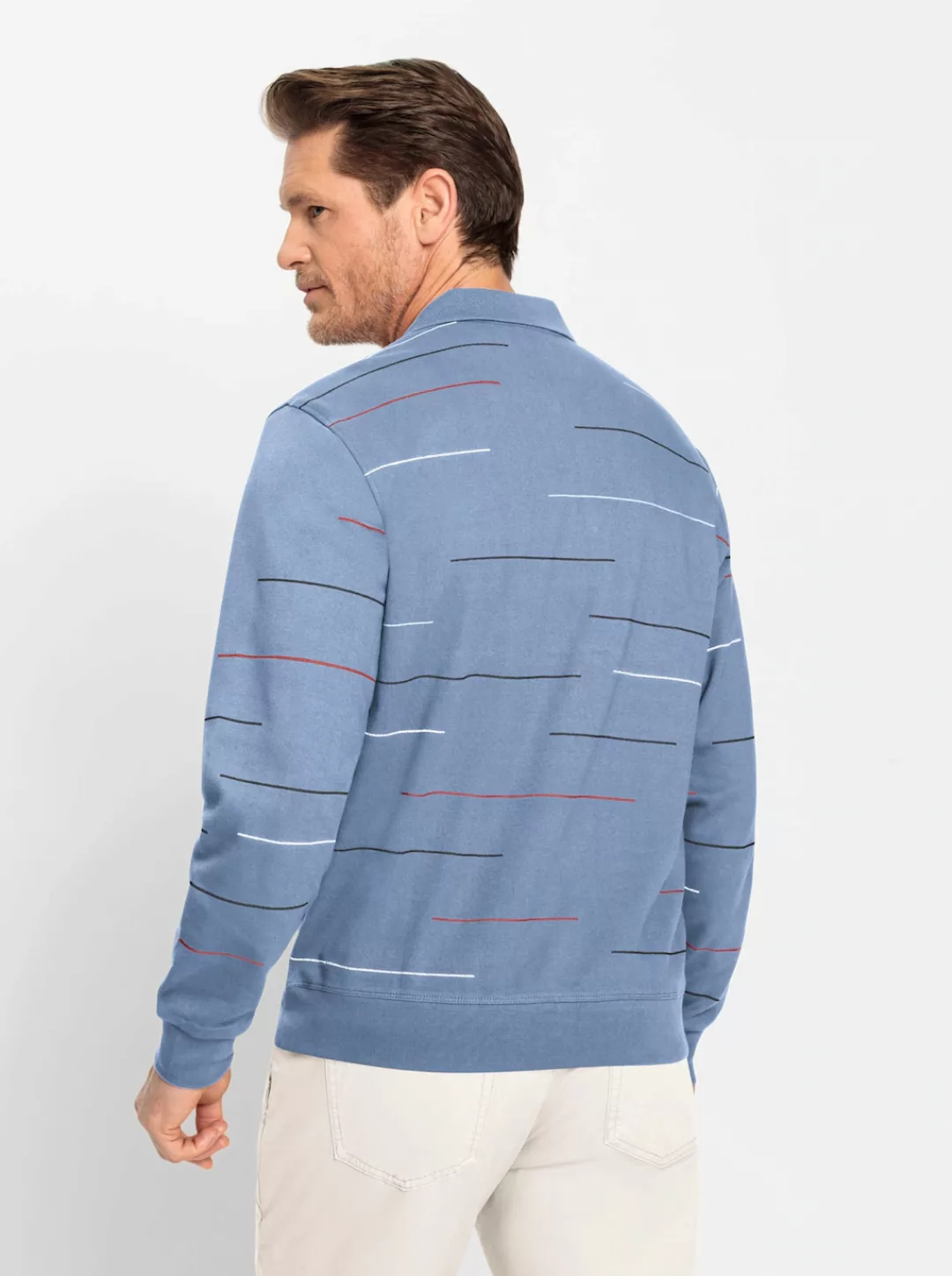 Marco Donati Langarm-Poloshirt "Sweatshirt", (1 tlg.) günstig online kaufen