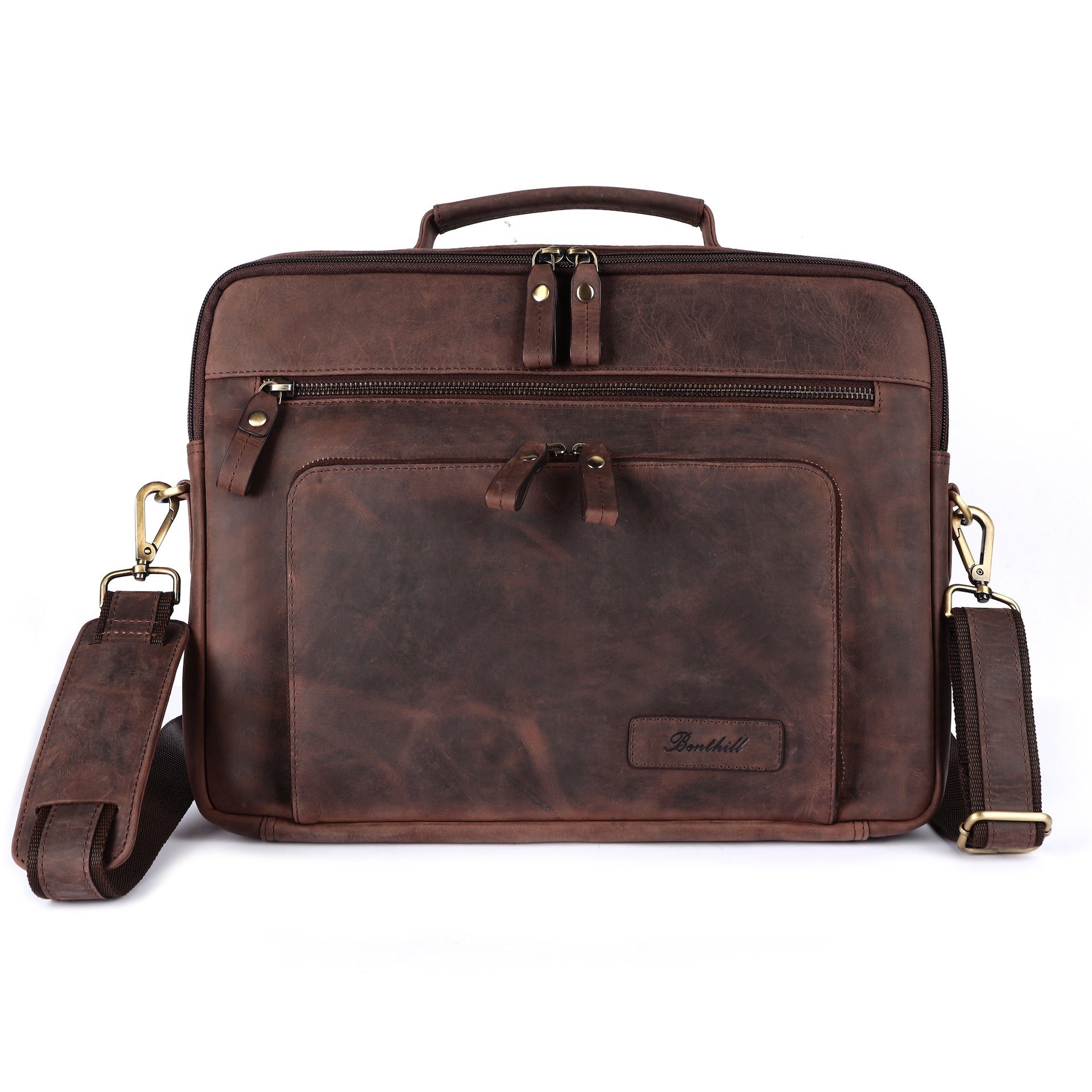 Benthill Aktentasche Echt Leder Laptoptasche Notebooktasche günstig online kaufen