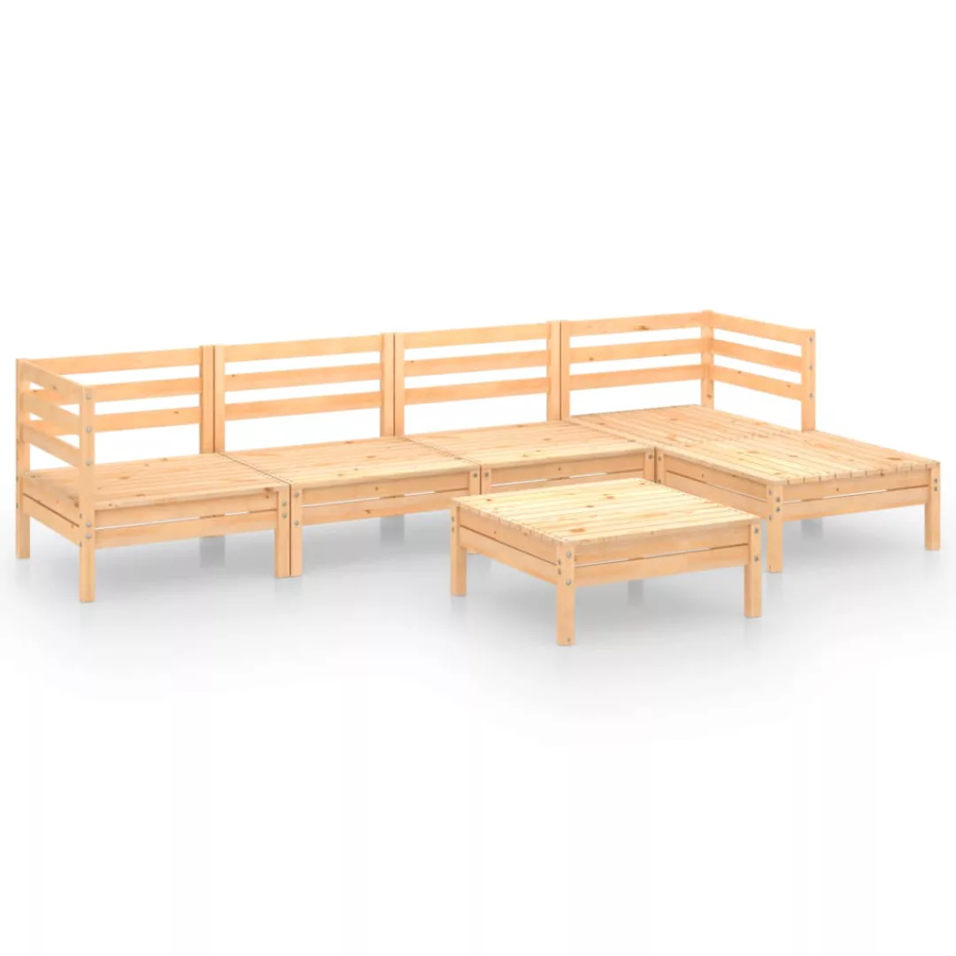 6-tlg. Garten-lounge-set Massivholz Kiefer günstig online kaufen