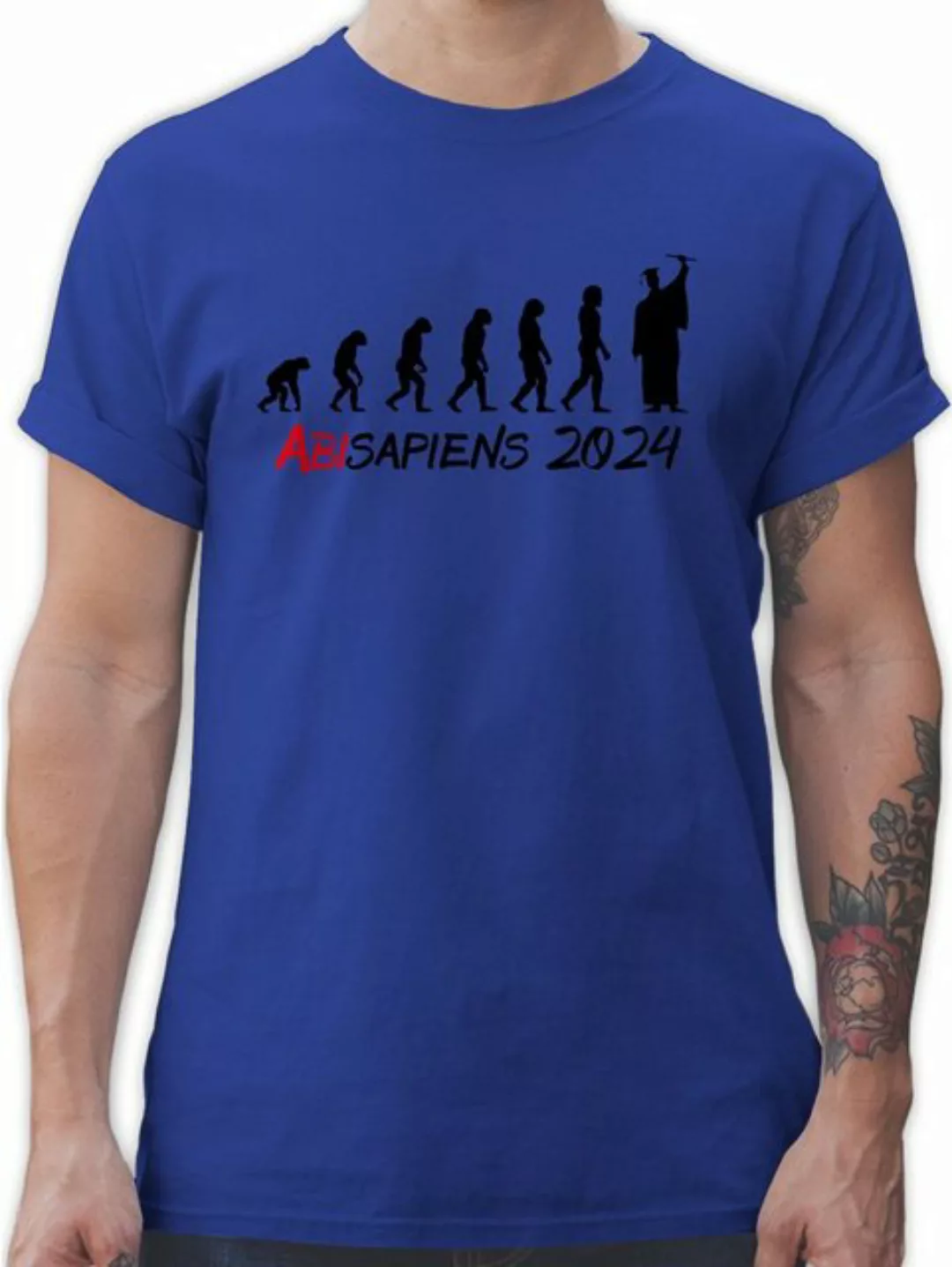 Shirtracer T-Shirt ABIsapiens 2024 Abitur & Abschluss 2024 Geschenk günstig online kaufen