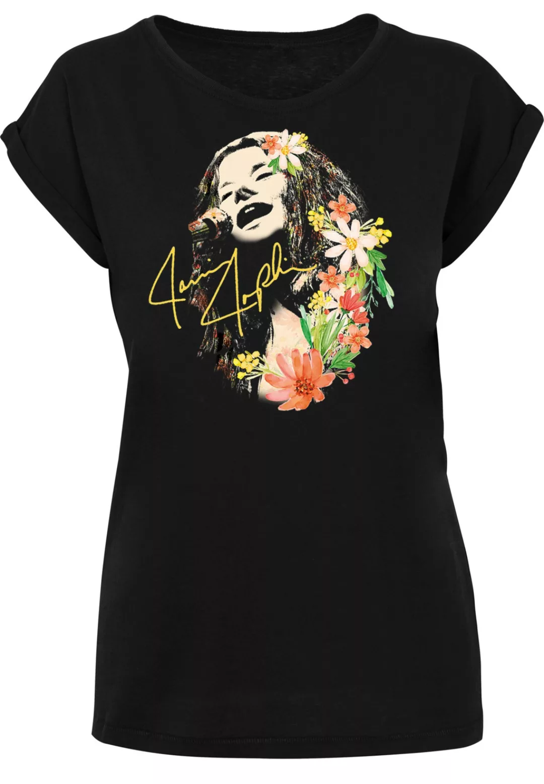 F4NT4STIC T-Shirt "Janis Joplin Blumen", Print günstig online kaufen