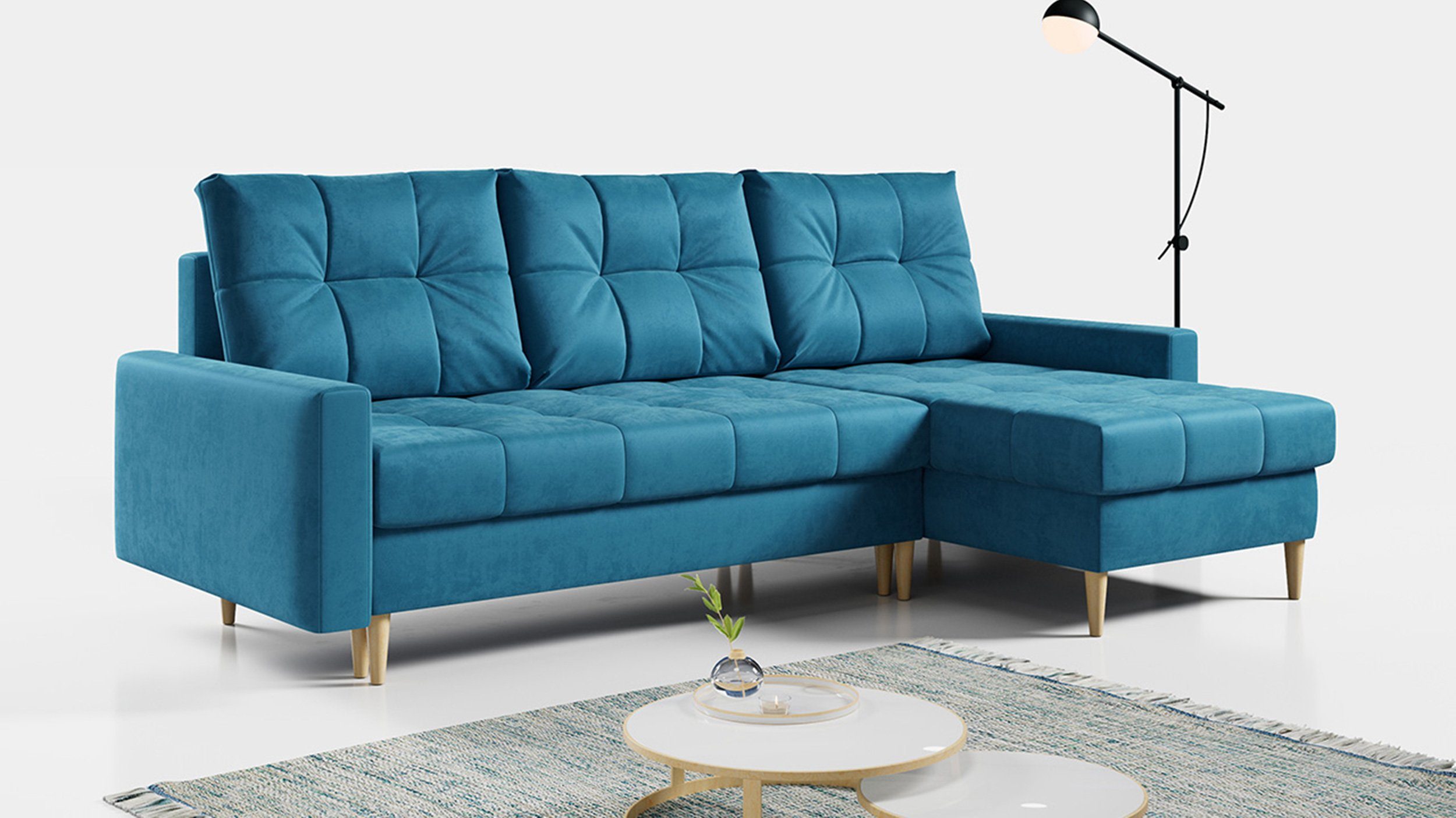 MKS MÖBEL Ecksofa ASTRA, Set, Gesteppte günstig online kaufen
