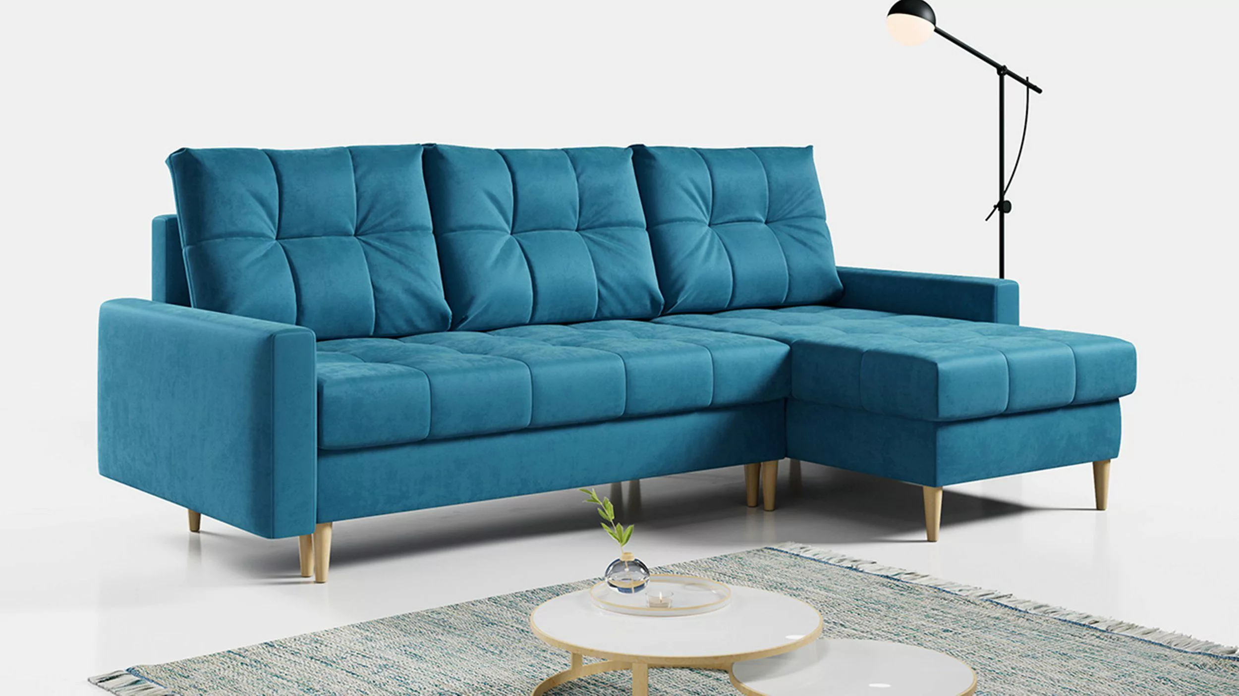 MKS MÖBEL Ecksofa ASTRA, Set, Gesteppte günstig online kaufen