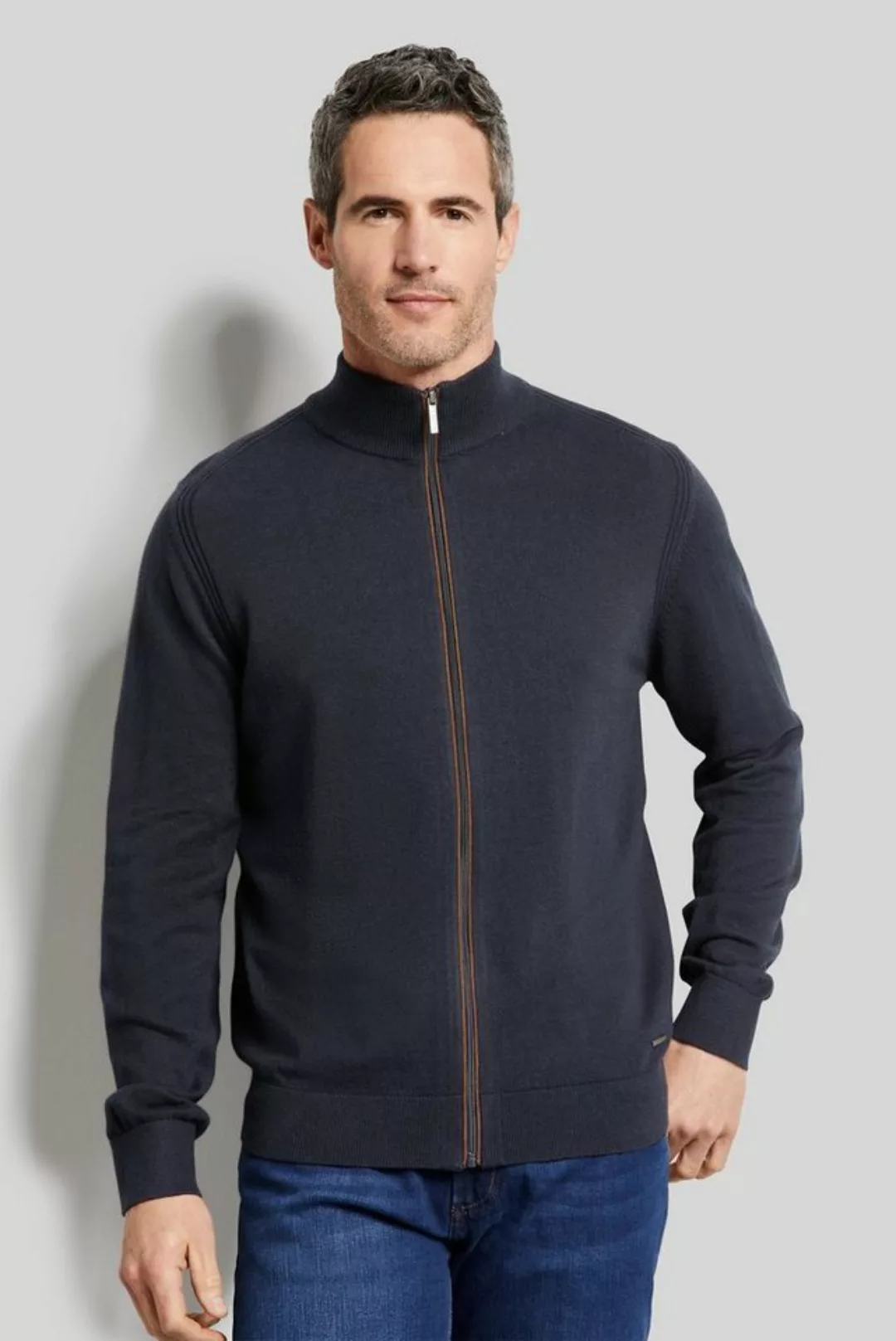 bugatti Strickjacke mit Stehkragen günstig online kaufen