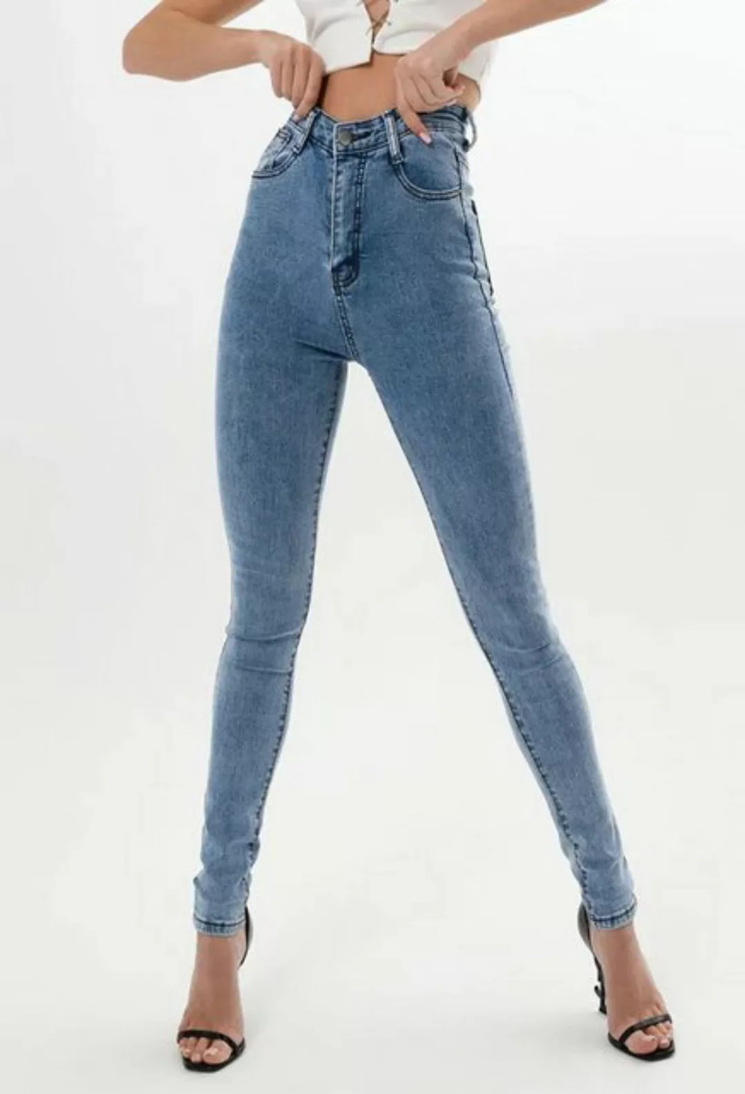 CHENIN Ankle-Jeans Knöchel-röhrenjeans für damen, po-lifting-hose Slim-fit- günstig online kaufen