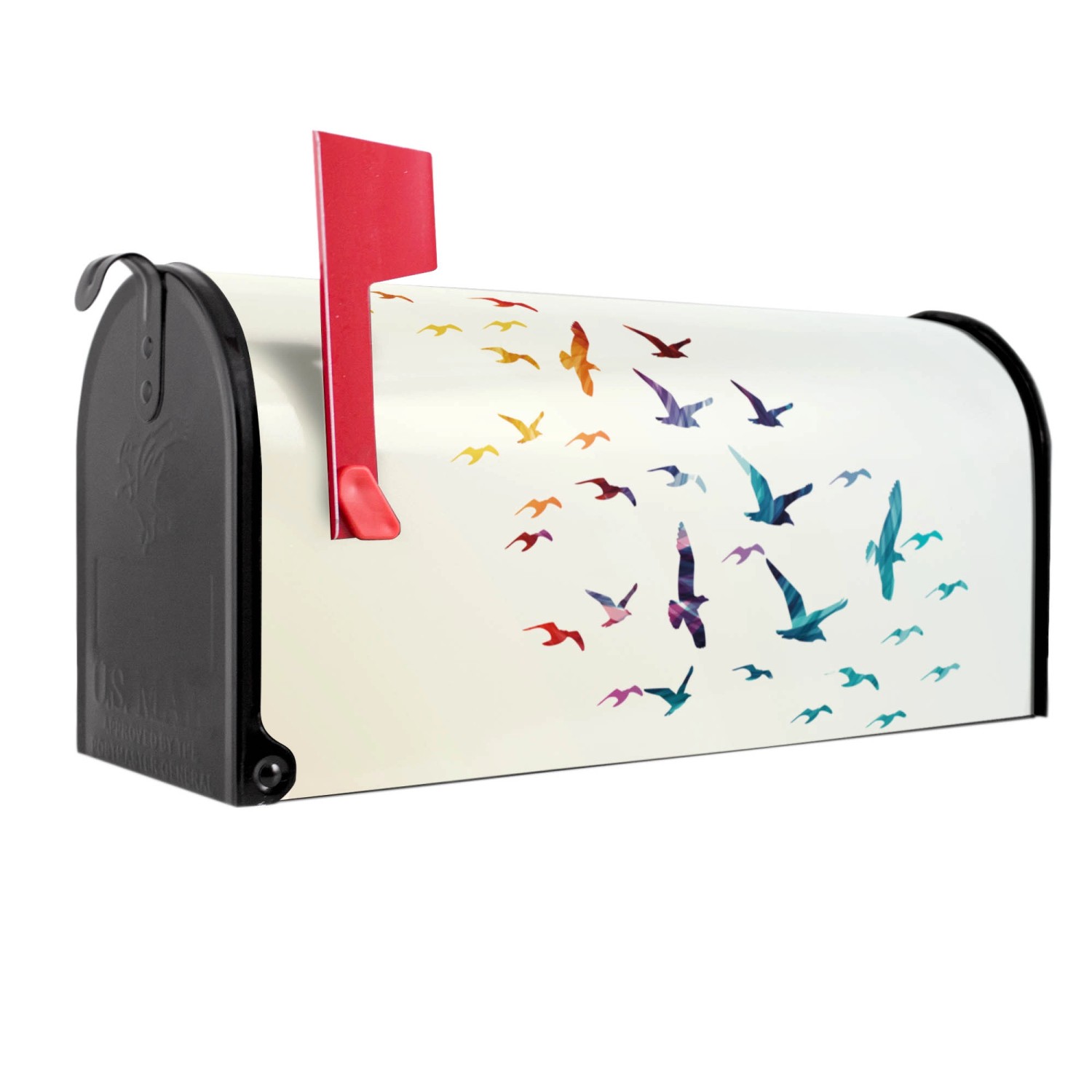 Banjado Amerikanischer Briefkasten Schwarz 48x22x16cm US Mailbox Letterbox günstig online kaufen