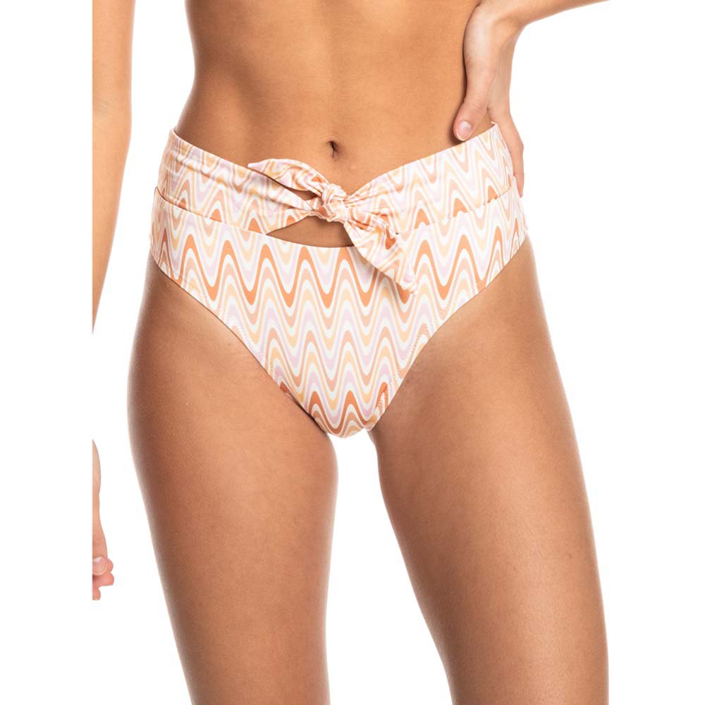 Quiksilver Classic Hi Waist Tie Bikinihose M Cosmic Ripples Bleached Mauve günstig online kaufen