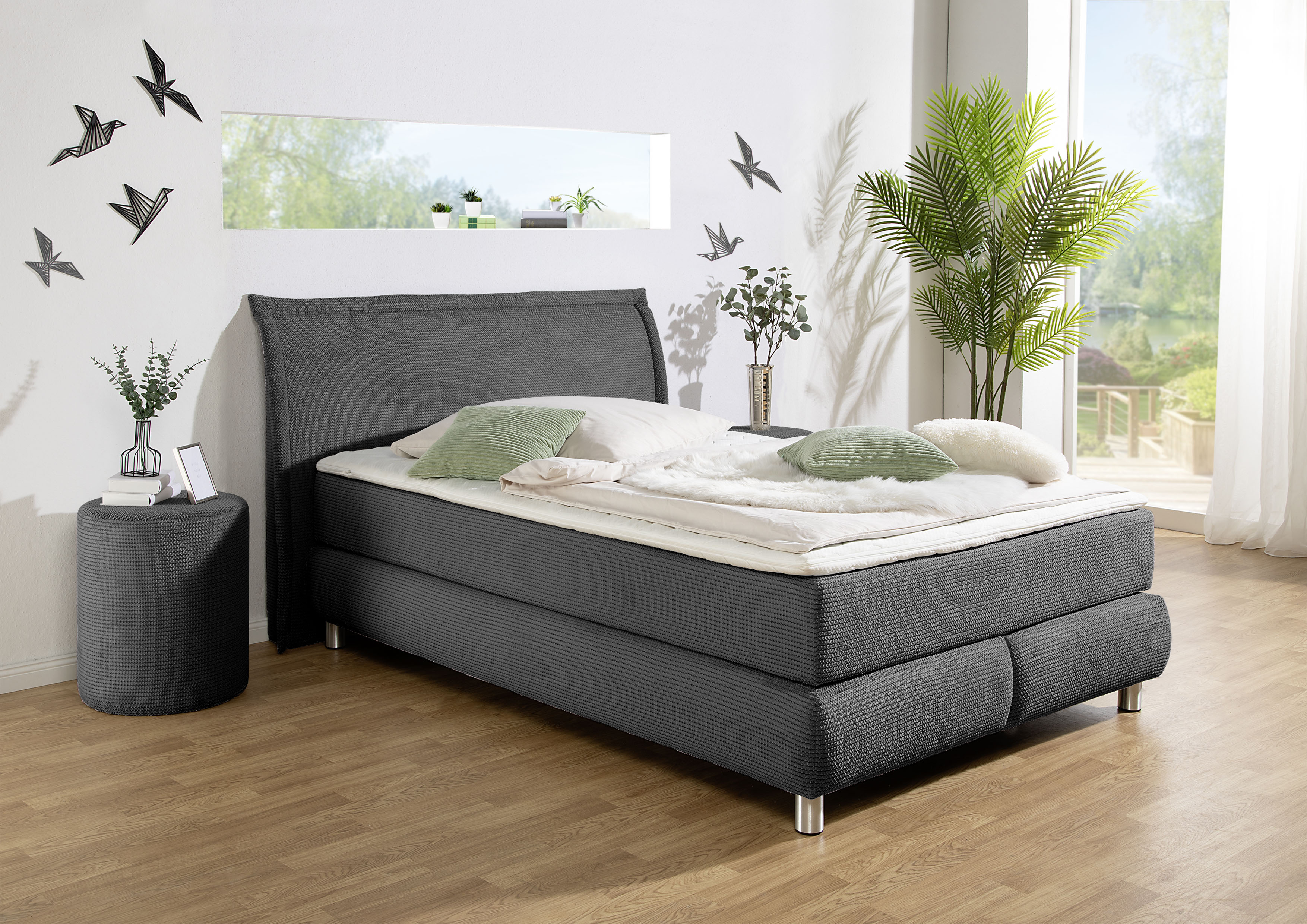 INOSIGN Boxspringbett ""Coloma" erhältlich in H2, H3 oder H4 inkl. Topper", günstig online kaufen