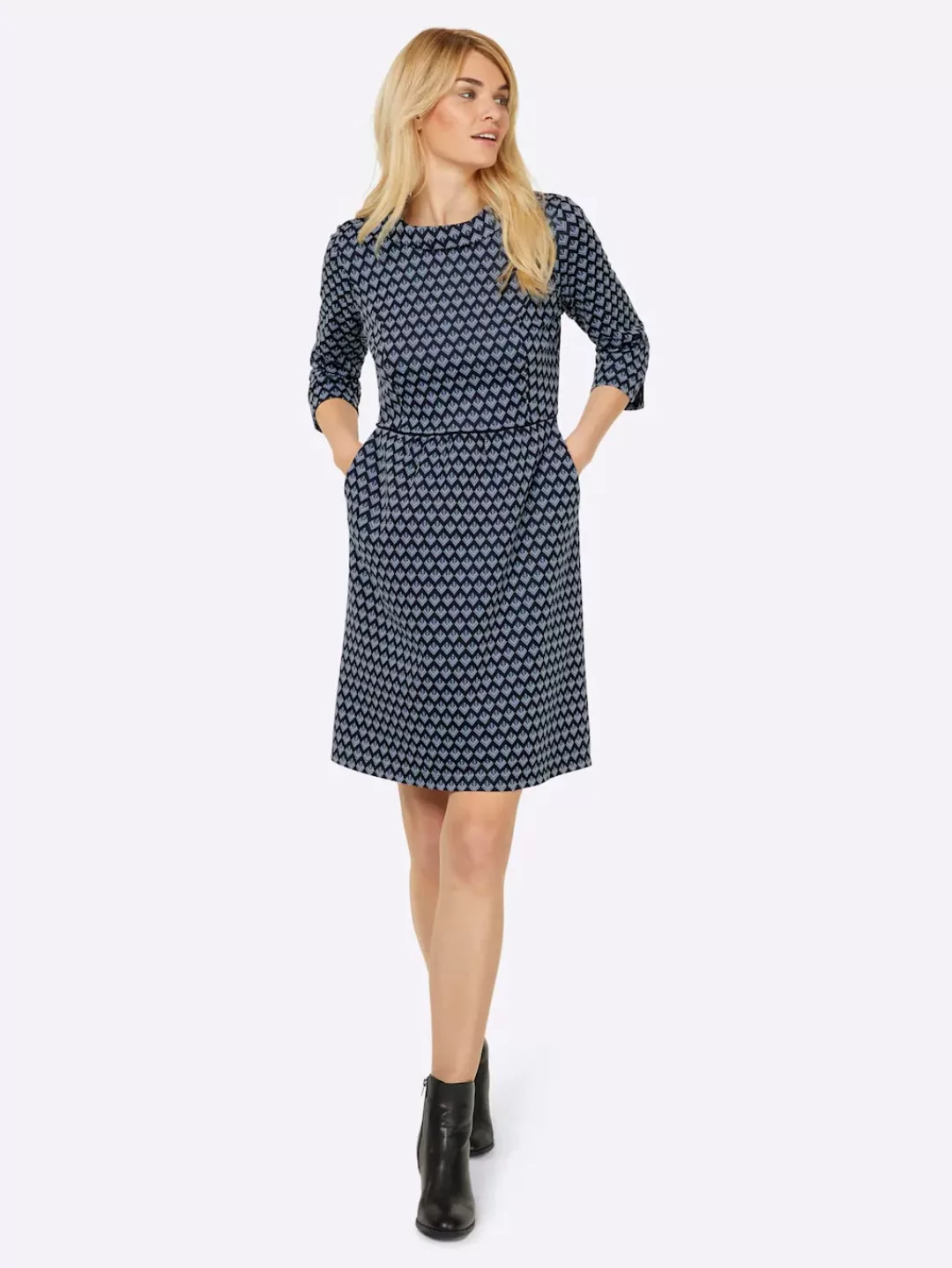 heine Jerseykleid "Jacquard-Kleid" günstig online kaufen