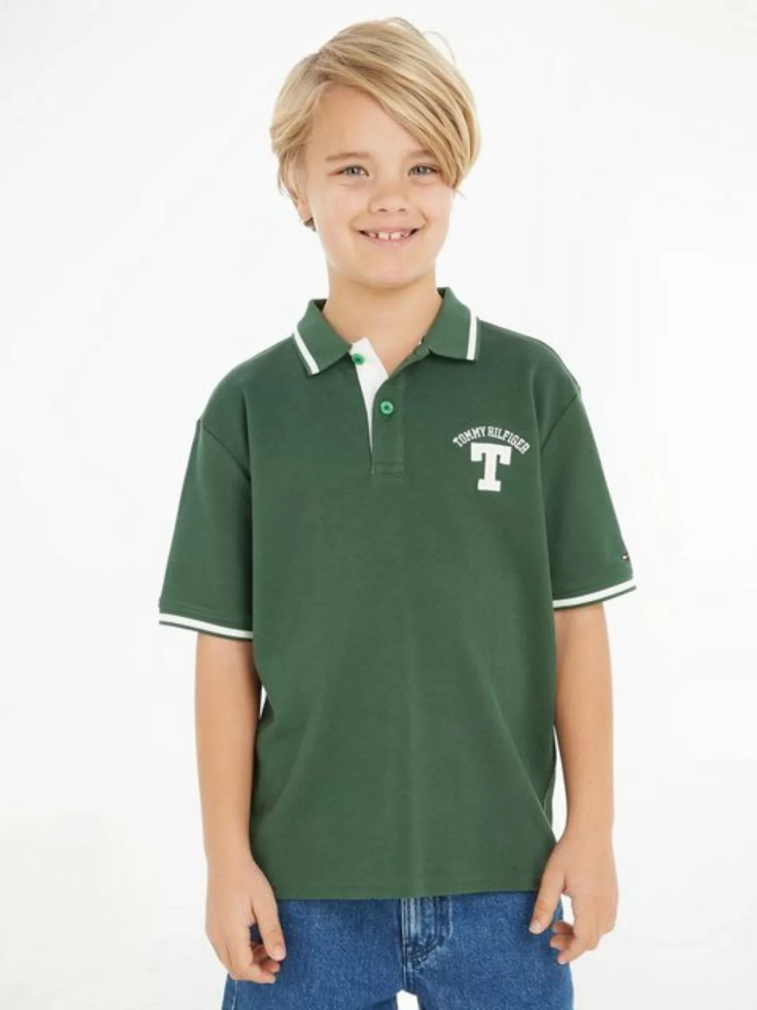 Tommy Hilfiger Poloshirt VARSITY POLO S/S mit Tommy Hilfiger Logo auf der B günstig online kaufen
