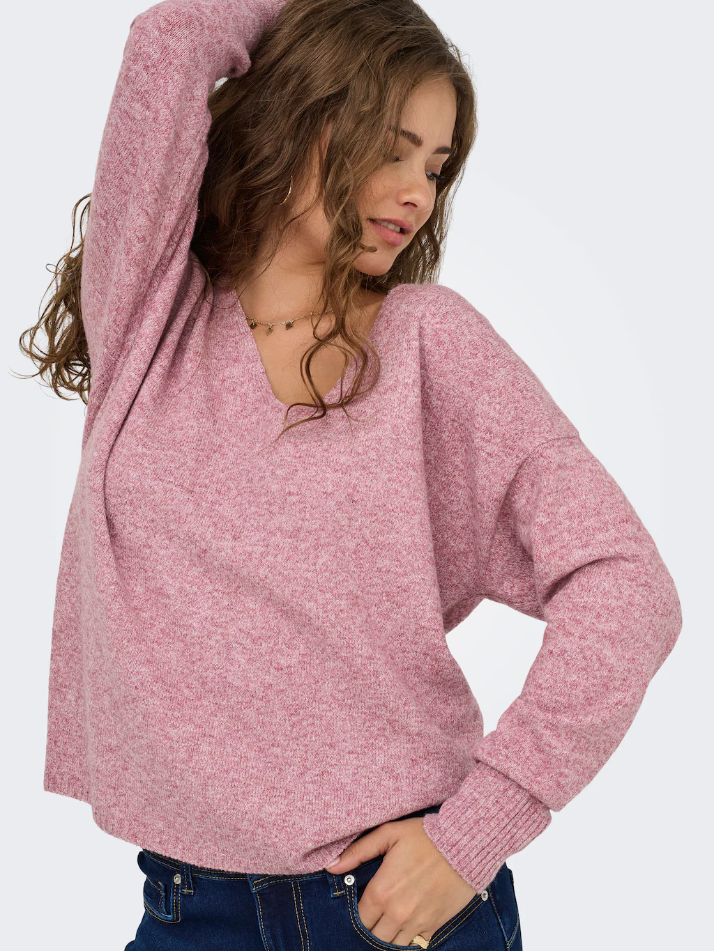 ONLY V-Ausschnitt-Pullover "ONLRICA LIFE L/S V-NECK PULLO KNT NOOS" günstig online kaufen