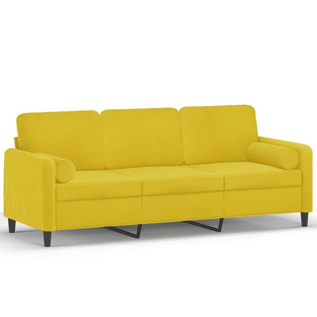 vidaXL Sofa Sofa mit Zierkissen Samt, 180 cm, 3-Sitzer günstig online kaufen