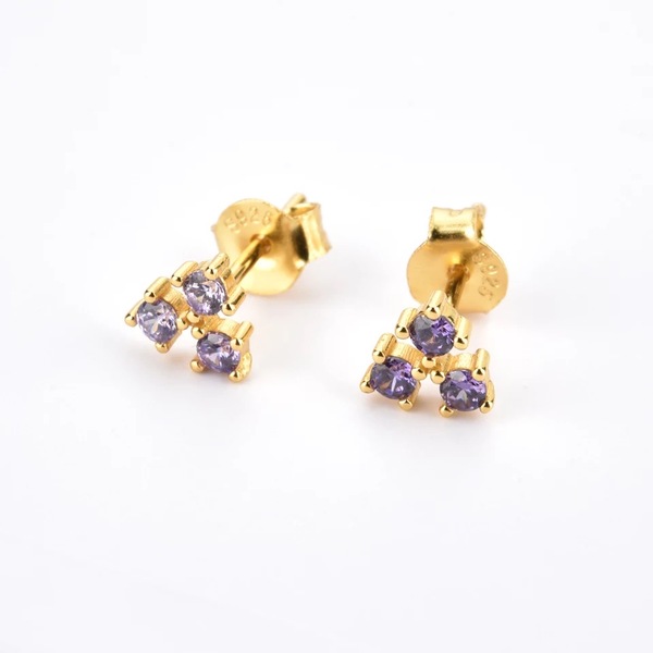 Vistosa Trio Gold Earrings - Ohrringe günstig online kaufen
