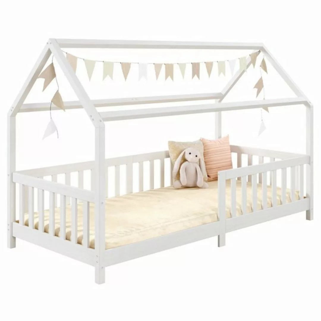 IDIMEX Kinderbett NINA, Hausbett NINA Kinderzimmer Rausfallschutz Bett 90x2 günstig online kaufen