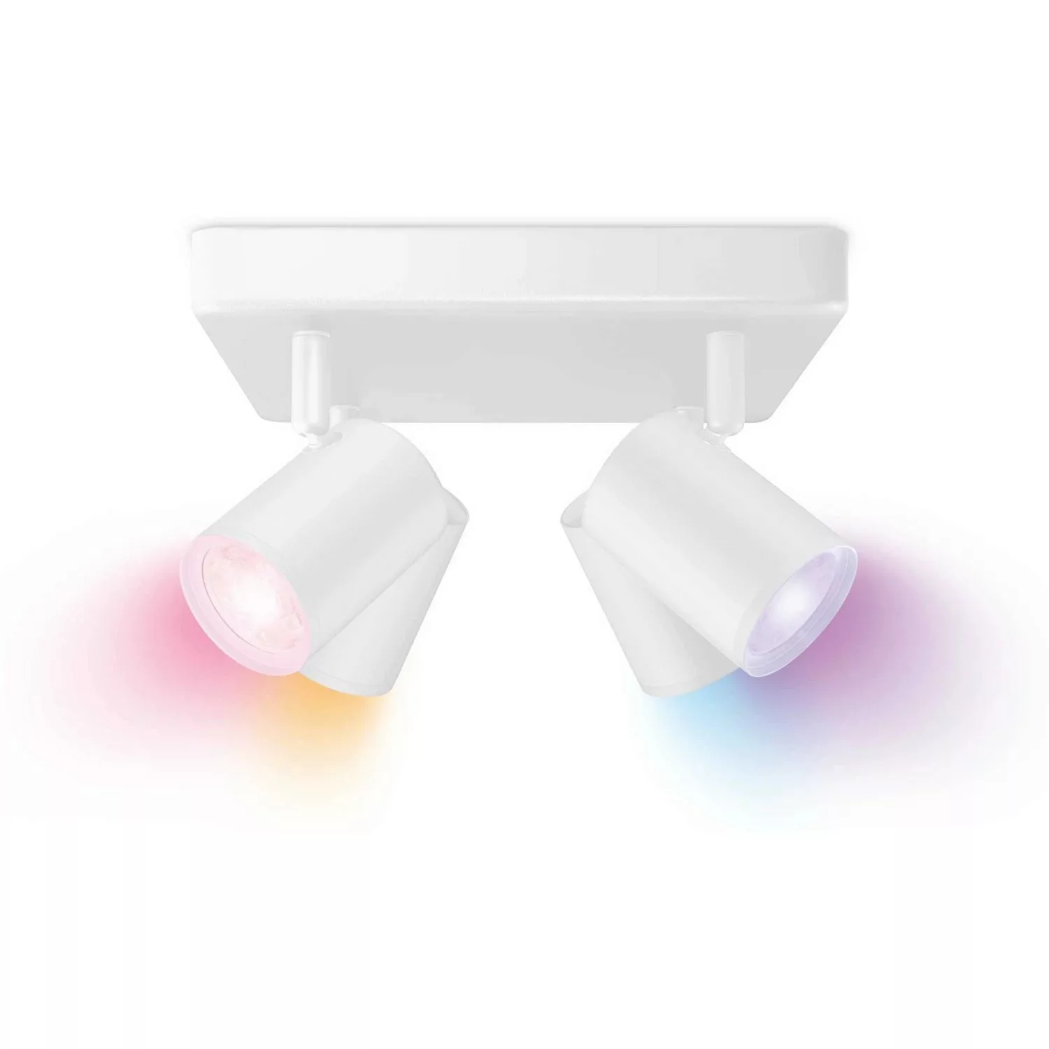 WIZ LED-Deckenleuchte Imageo 4er-Spot Tunable White & Color 1380 lm Weiß günstig online kaufen