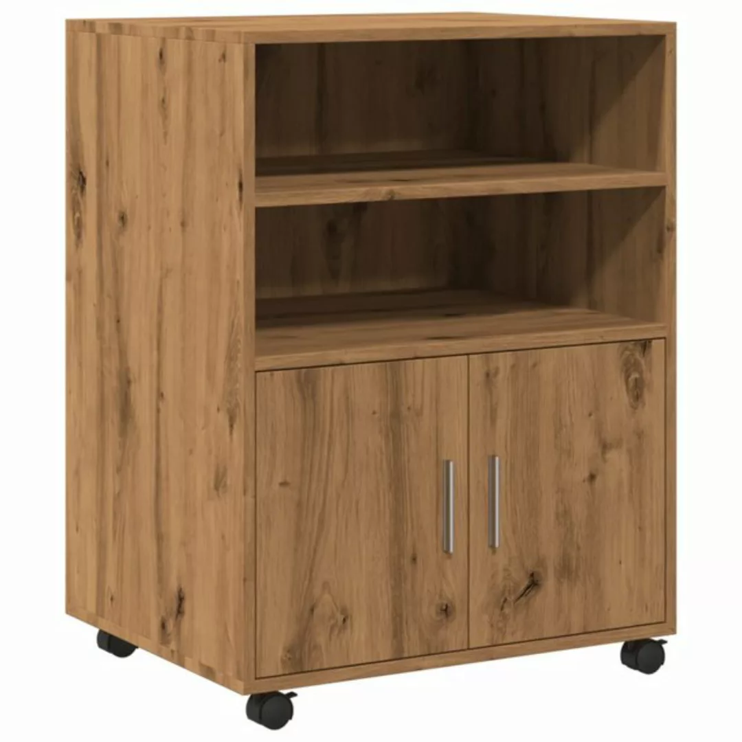 vidaXL Aktenschrank Rollschrank Artisan-Eiche 60x48x81 cm Holzwerkstoff (1- günstig online kaufen