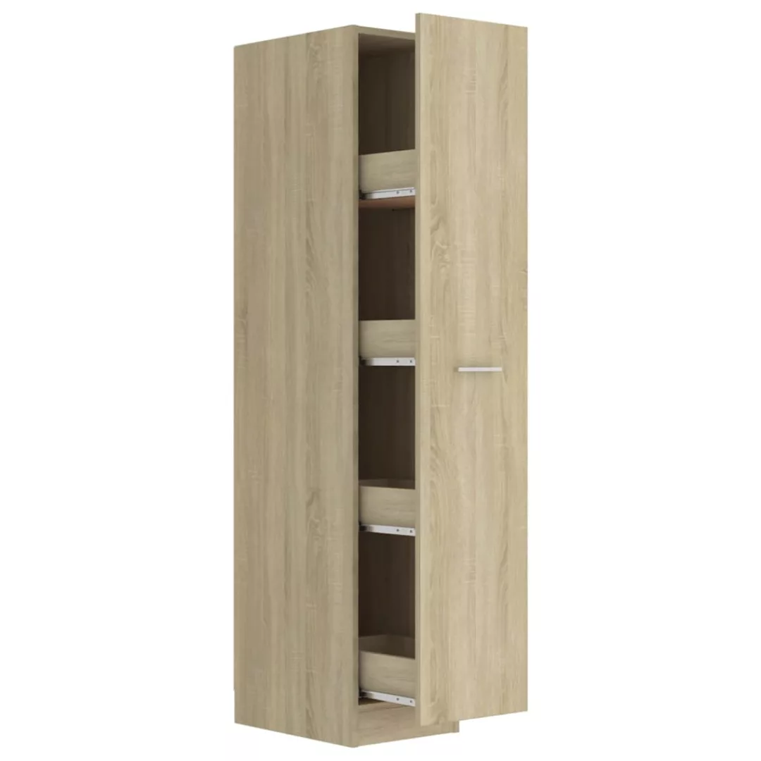 Apothekerschrank Sonoma-eiche 30x42,5x150 Cm Spanplatte günstig online kaufen