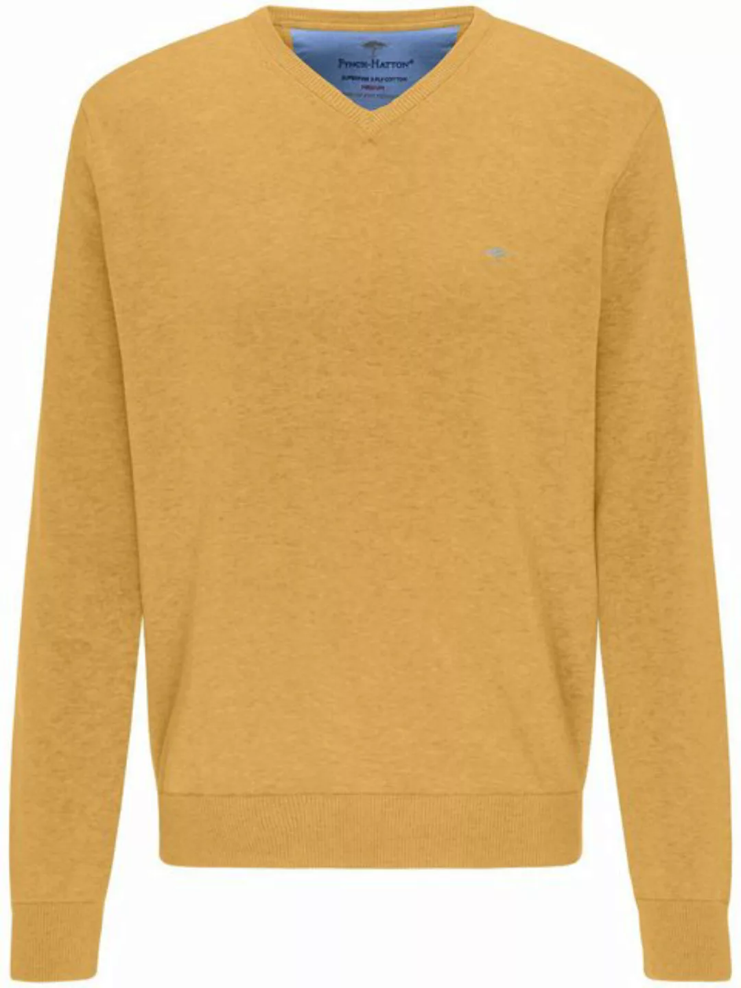 FYNCH-HATTON Strickpullover - V-Neck Pullover - Fein Strickpullover günstig online kaufen