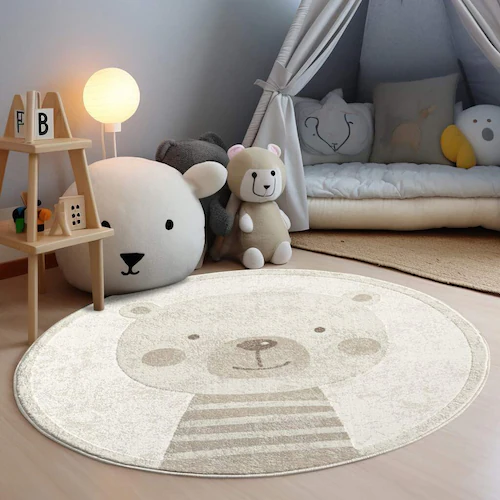 Carpet City Kinderteppich »MARA710«, rund, 11 mm Höhe, Kinderzimmer Teppich günstig online kaufen