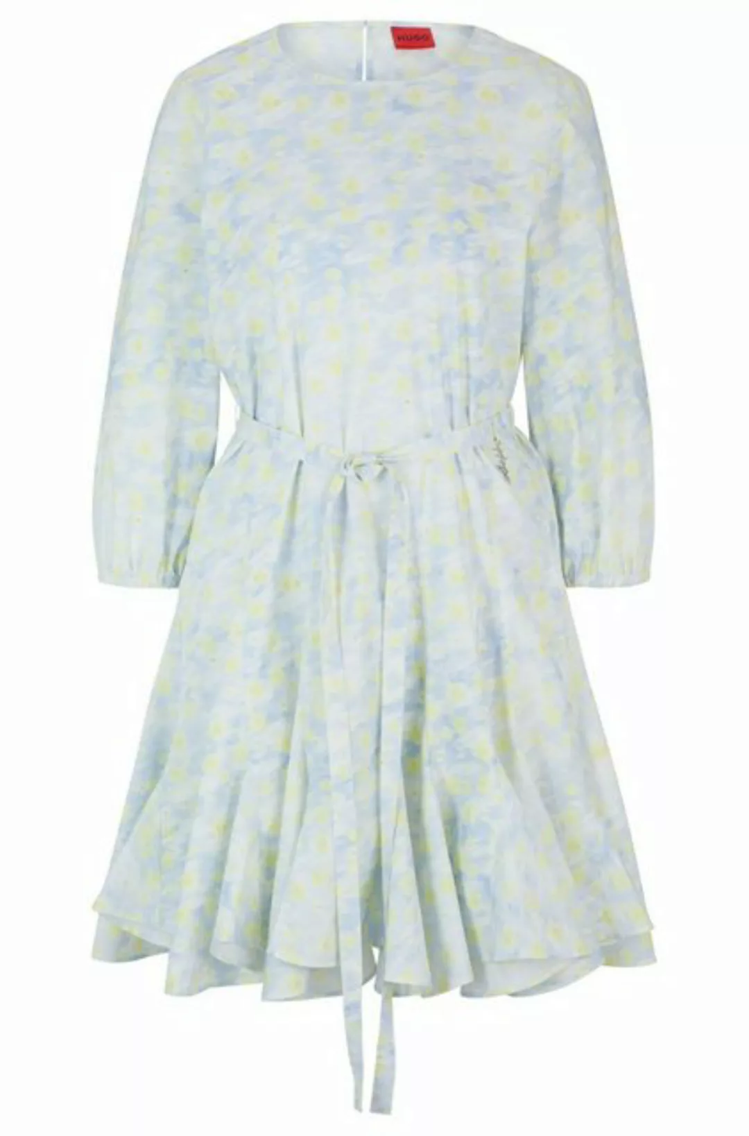 HUGO Druckkleid Damen Kleid KAROMALLA aus Baumwolle (1-tlg) günstig online kaufen