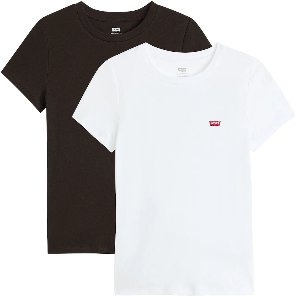 Levis T-Shirt "Mini-Logo", (Packung, 2 tlg.), mit kleiner Markenlogo-Sticke günstig online kaufen
