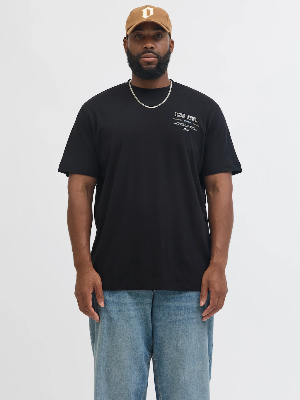 Jack & Jones PlusSize T-Shirt "JJEURBAN EDGE STUDIO TEE SS SN PLS", mit Log günstig online kaufen