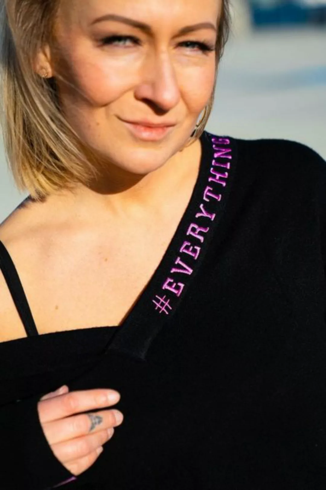 Missy Rockz Hoodie EIP SWEATER black/pink günstig online kaufen