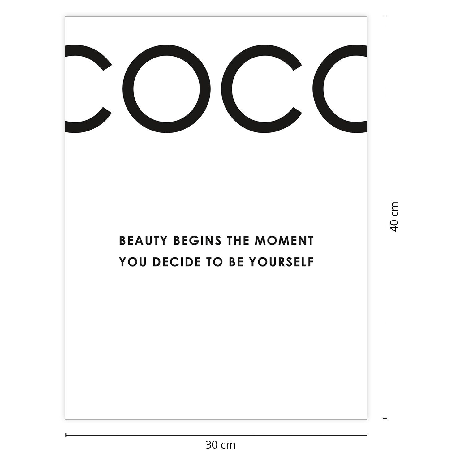 Close Up Poster Coco Kunstdruck Beauty günstig online kaufen