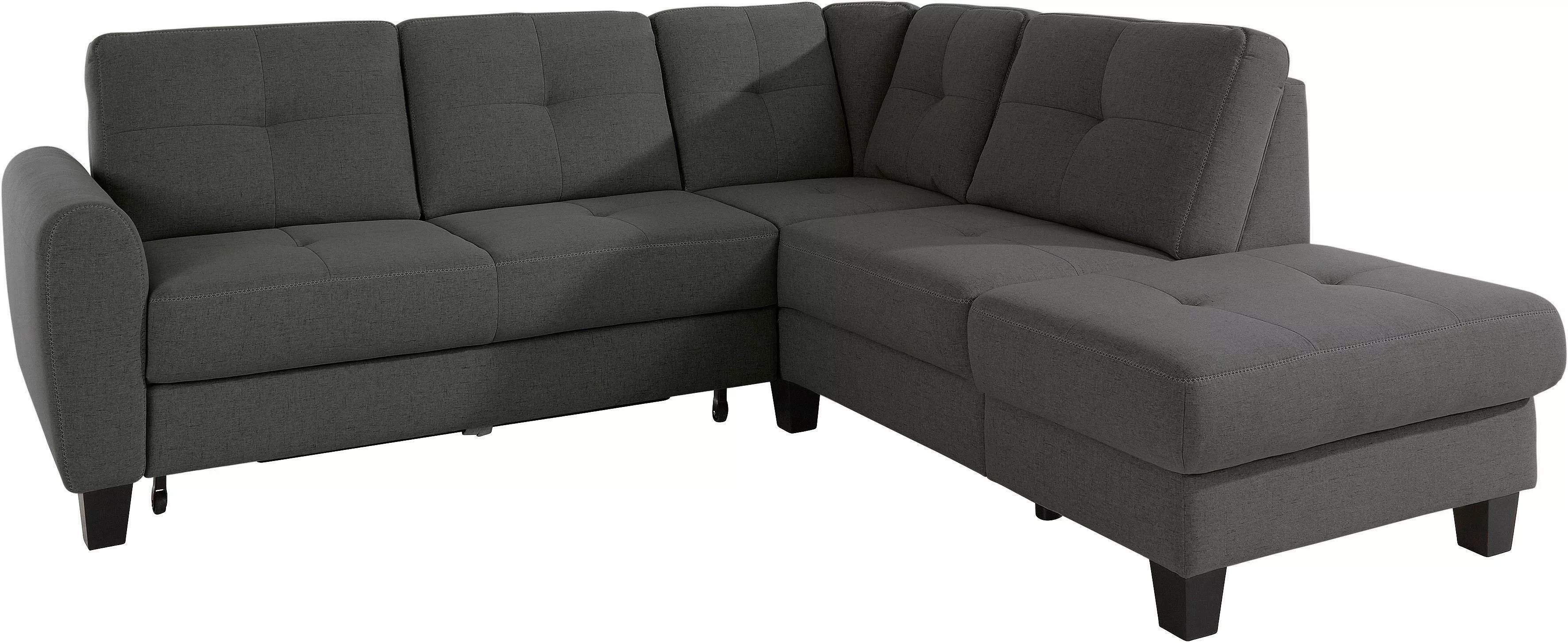 sit&more Ecksofa Varese L-Form, mit Federkern, wahlweise mit Bettfunktion u günstig online kaufen