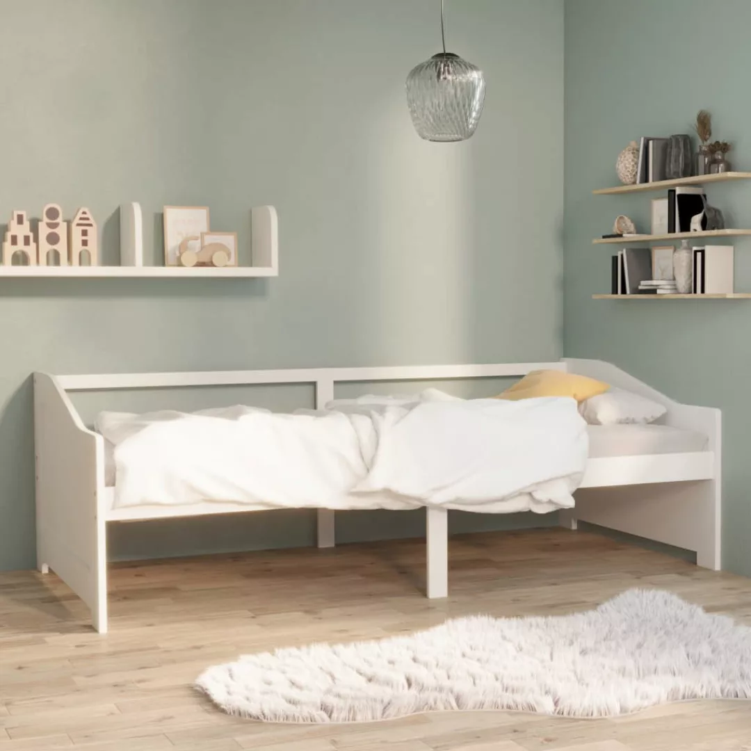 Tagesbett 3-sitzer Weiß Massivholz Kiefer 90x200 Cm günstig online kaufen