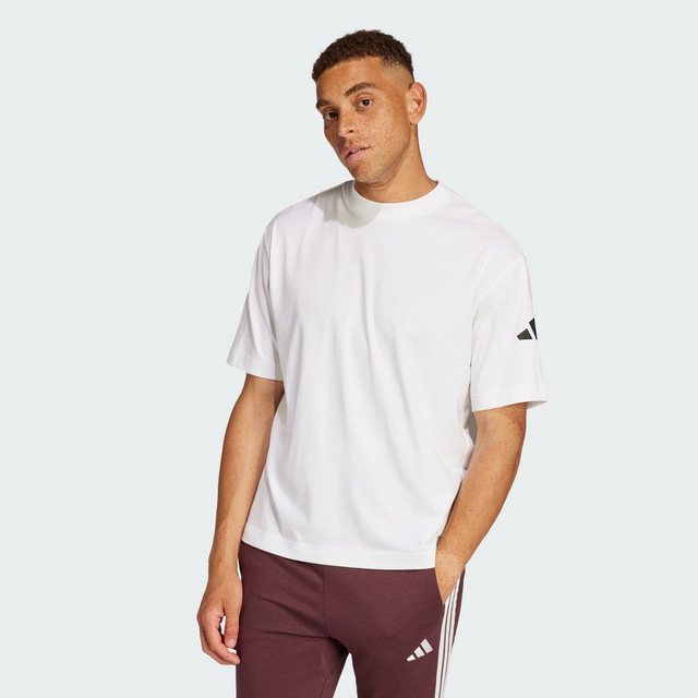 adidas Sportswear Poloshirt ESSENTIALS LOOSE FIT 3 BAR LOGO T-SHIRT günstig online kaufen