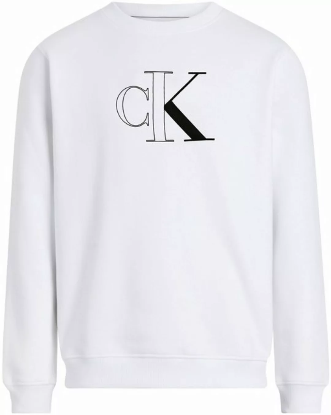 Calvin Klein Jeans Sweatshirt OUTLINE MONOLOGO CREW NECK mit Markenlabel günstig online kaufen