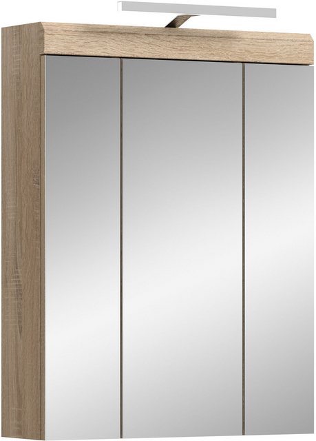 INOSIGN Spiegelschrank Siena, Breite 60cm, inkl. Beleuchtung, 3 Spiegeltüre günstig online kaufen