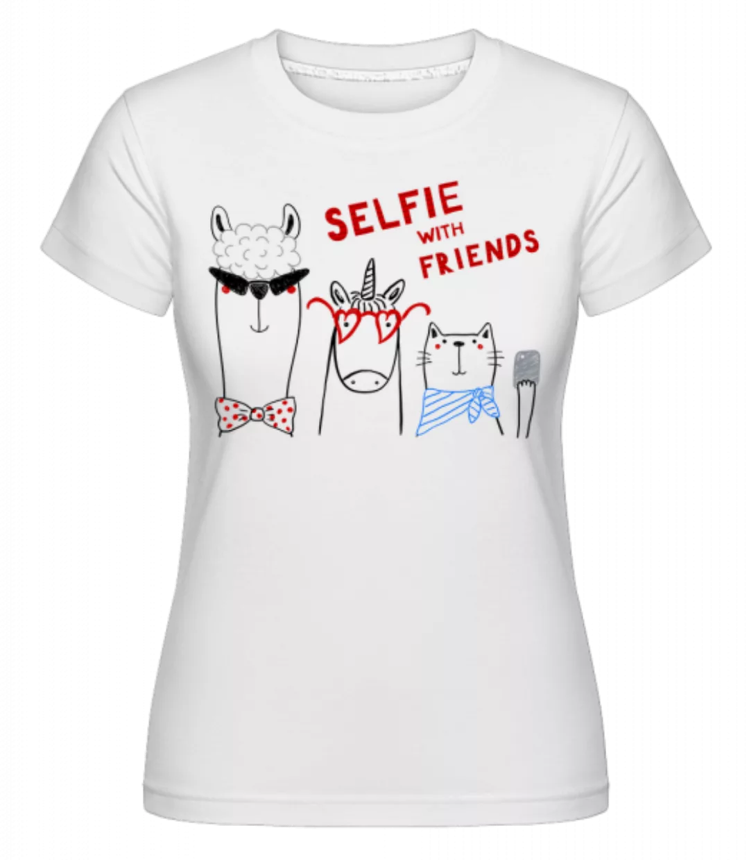 Selfie With Friends · Shirtinator Frauen T-Shirt günstig online kaufen