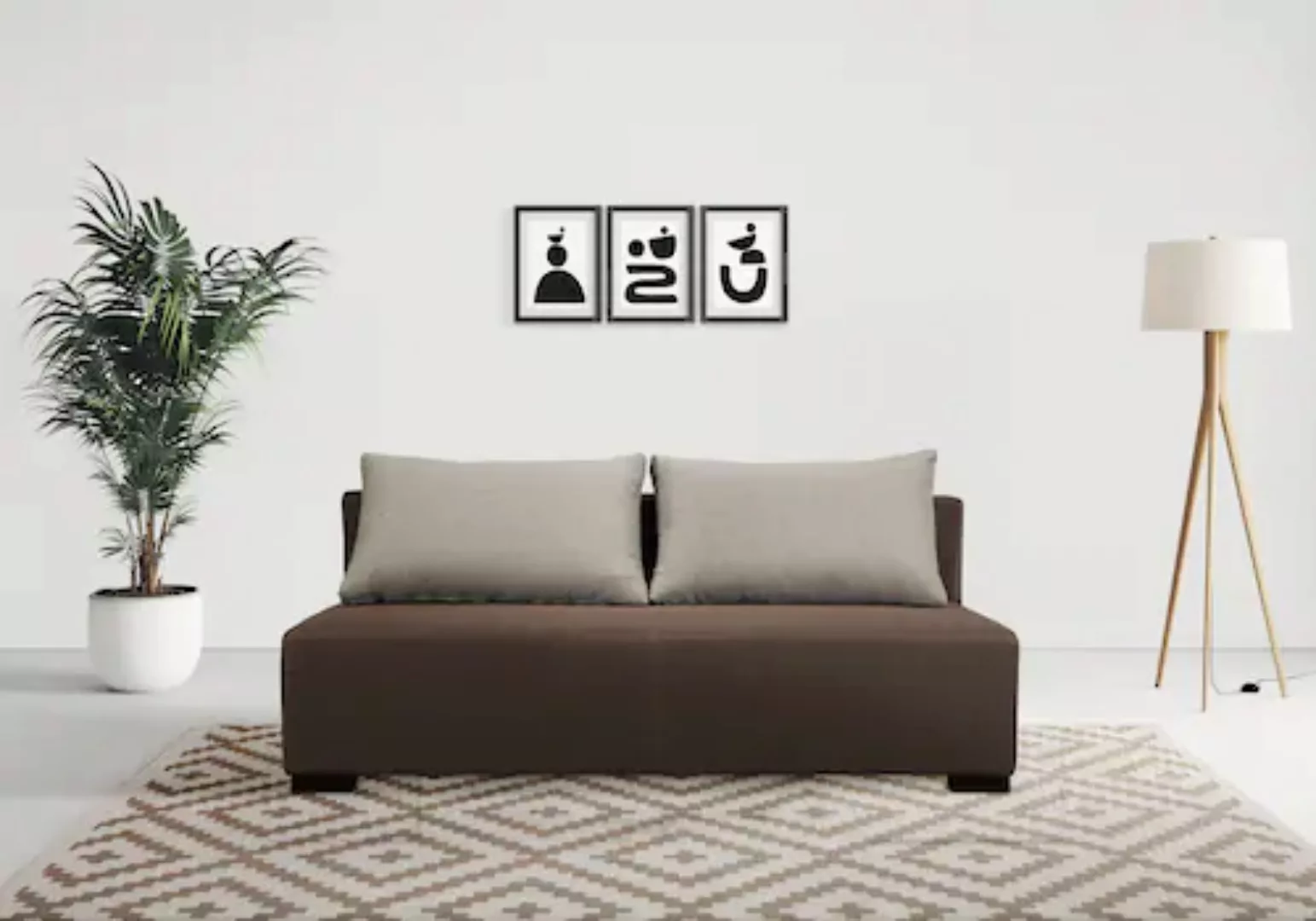 INOSIGN Schlafsofa "Tomar, 198cm, mit Bettfunktion (150/198cm) und", Bettka günstig online kaufen