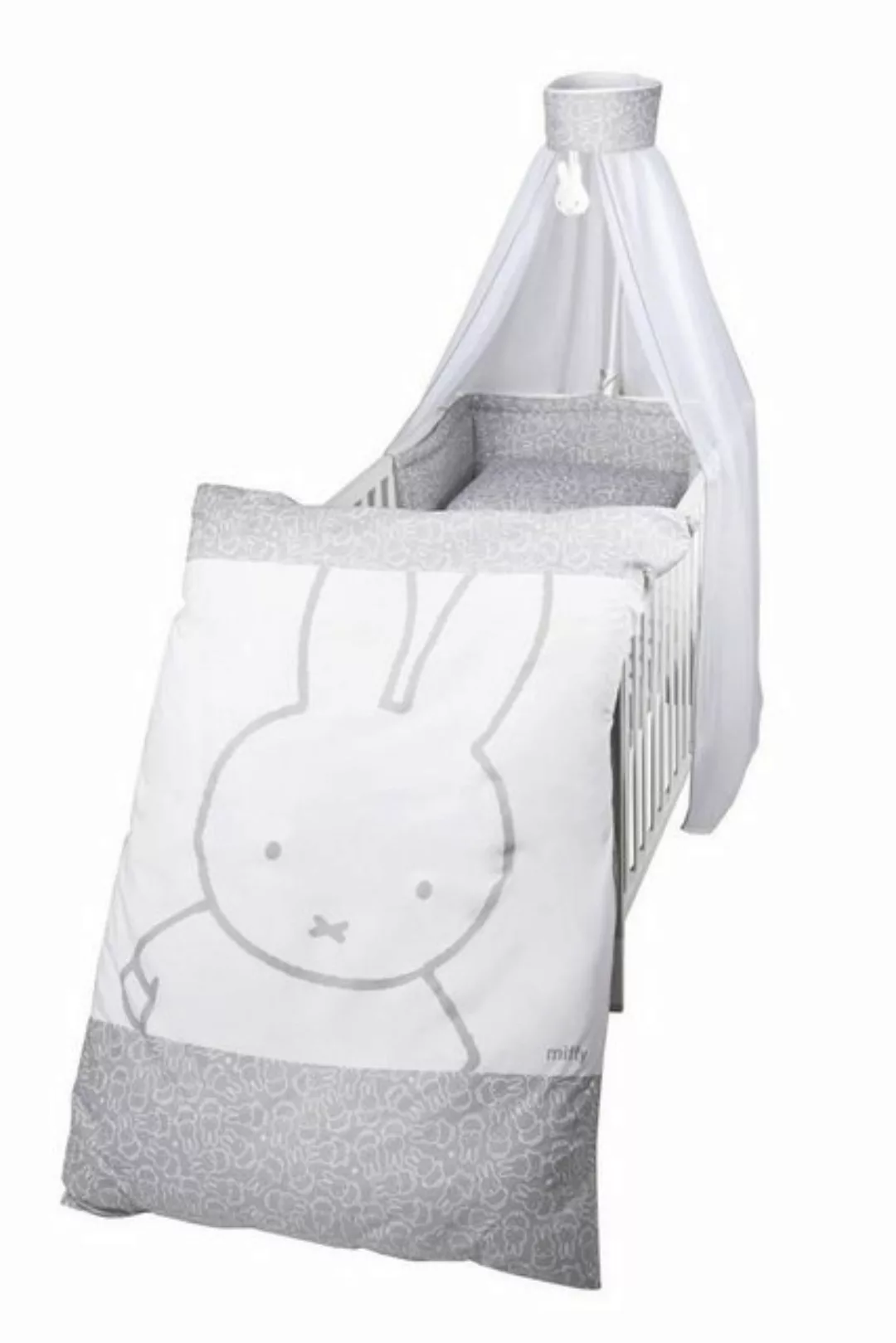 roba® Himmelbettgarnitur »miffy®«, 4-tlg., mit Bettwäsche, Nestchen und Him günstig online kaufen