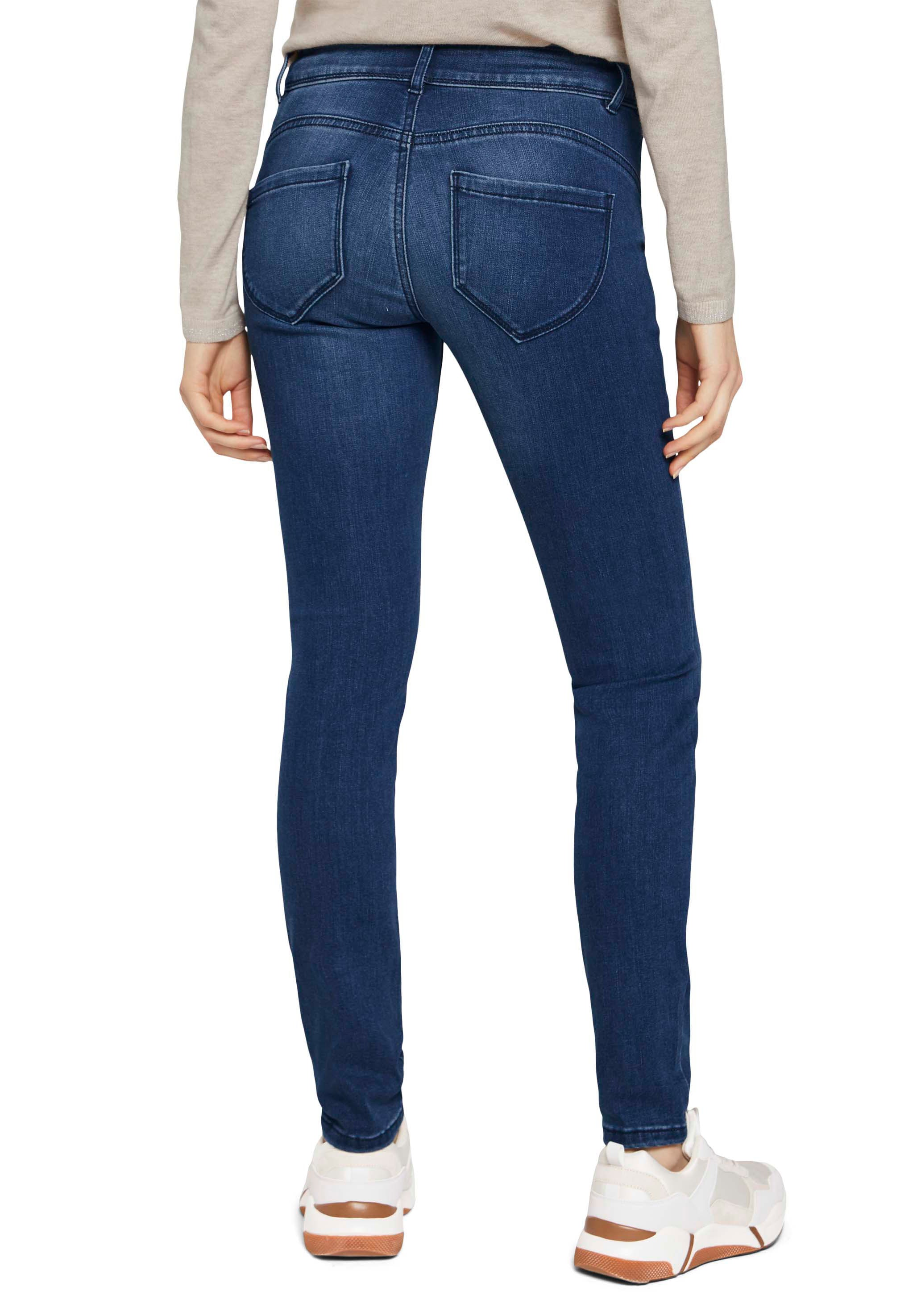 TOM TAILOR Skinny-fit-Jeans "Alexa Skinny", mit Doppelknopf-Verschluss günstig online kaufen