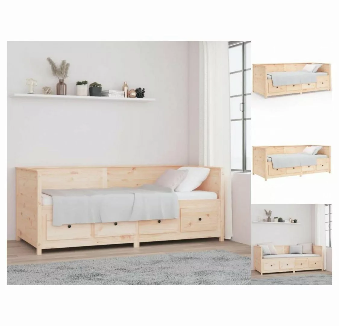 vidaXL Bettgestell Tagesbett Gästebett 90x200 cm Massivholz Kiefer Bett Bet günstig online kaufen